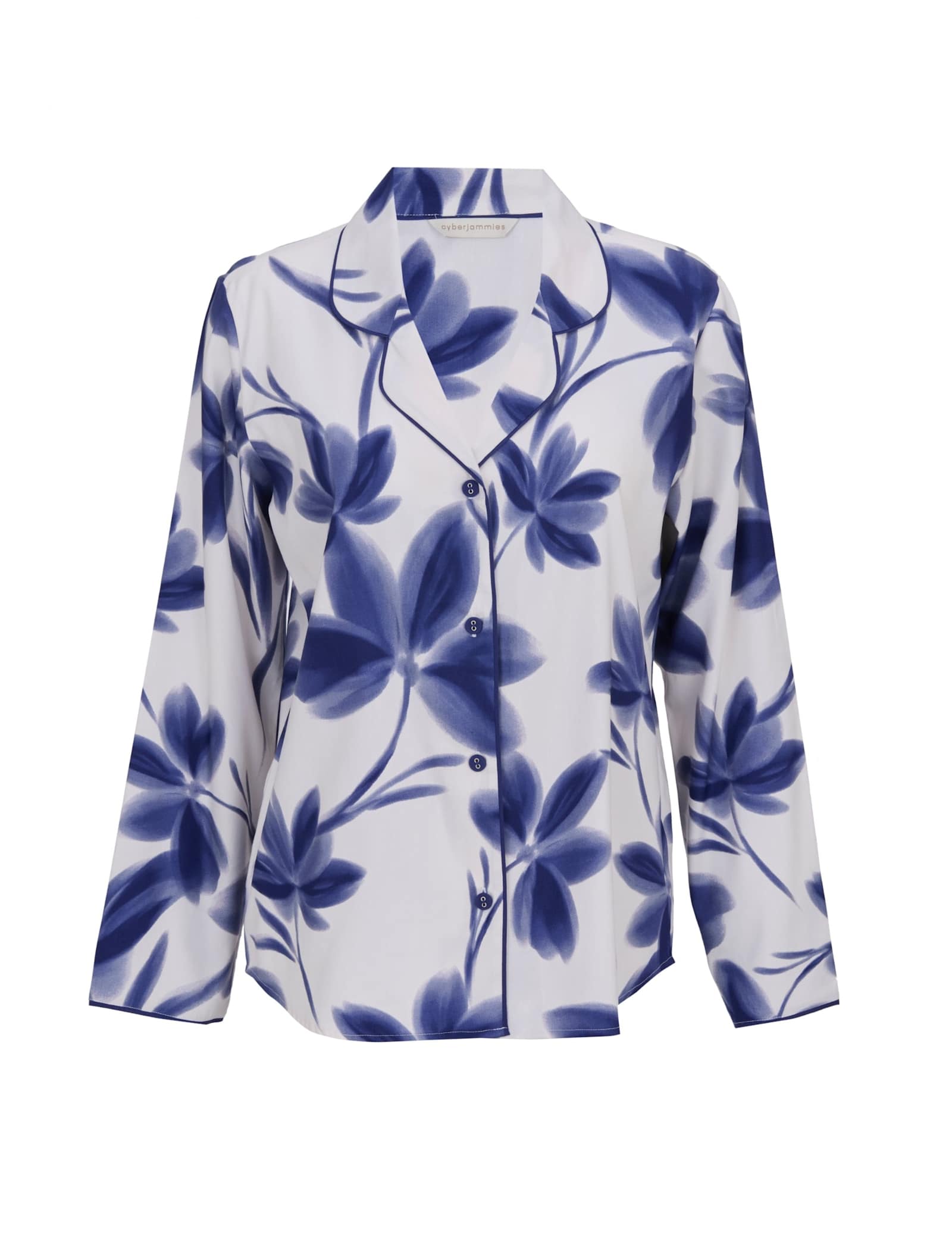 Cotton Modal Floral Pyjama Top - image 1