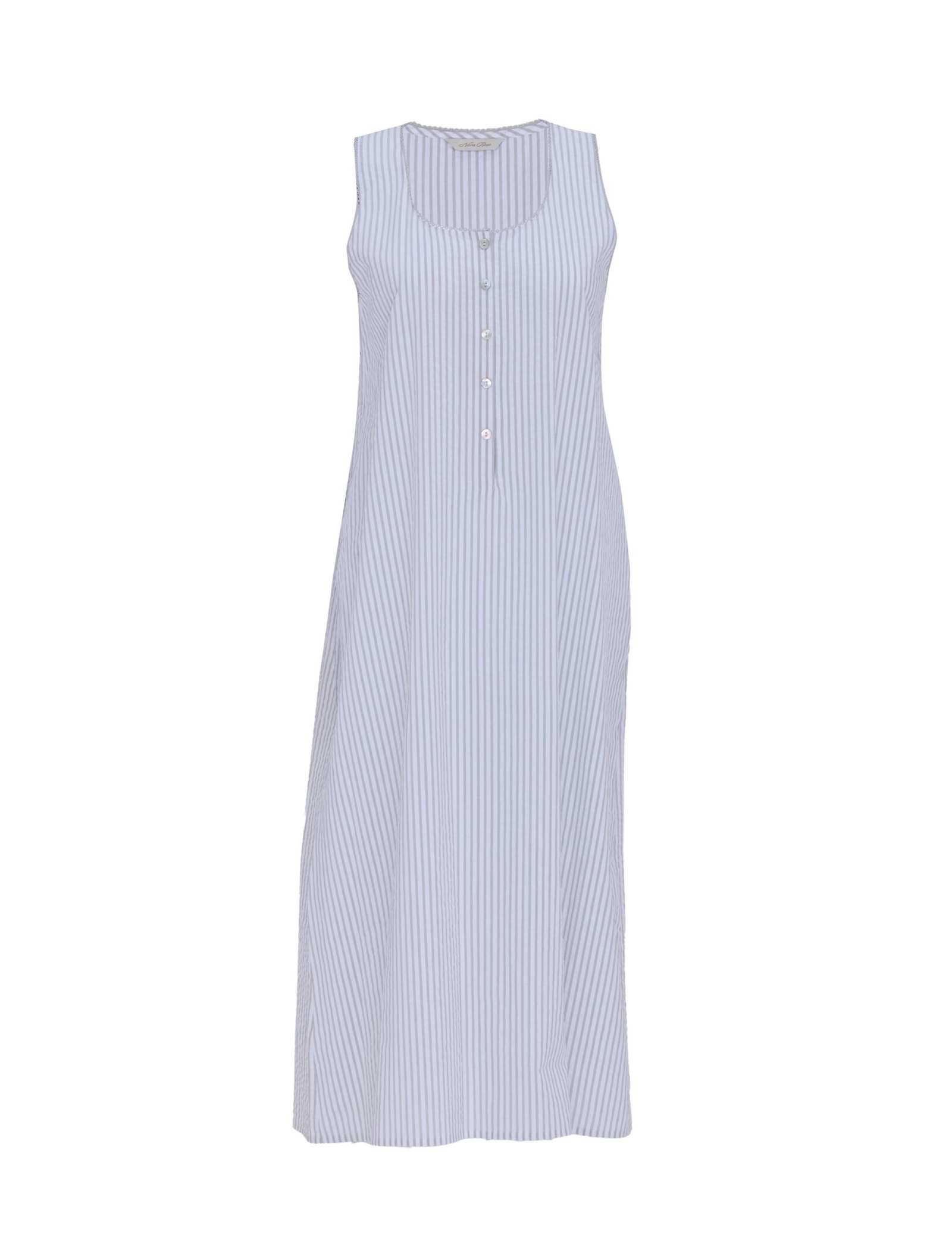 Pure Cotton Seersucker Striped Nightdress - image 1