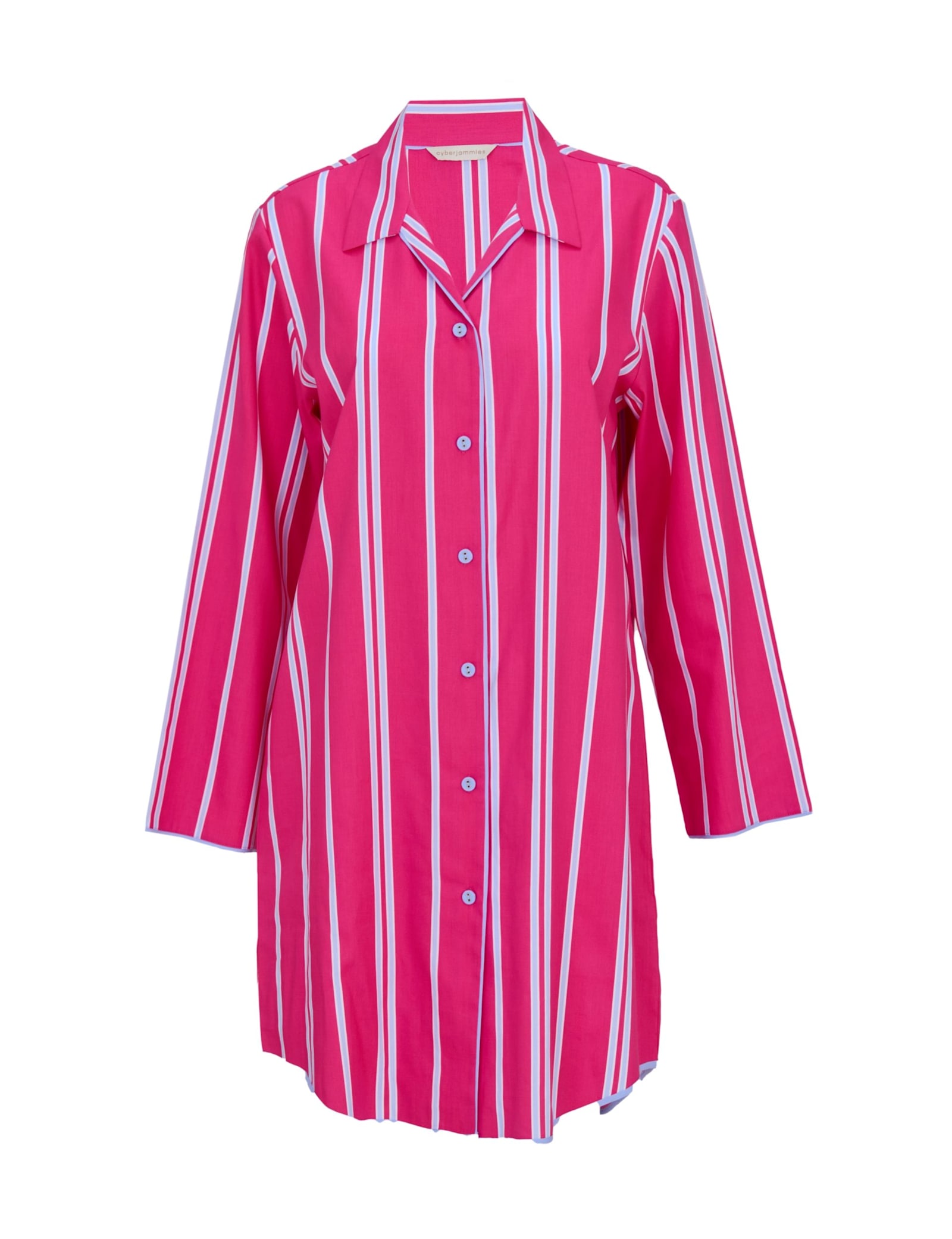 Cotton Modal Striped Nightshirt - image 1