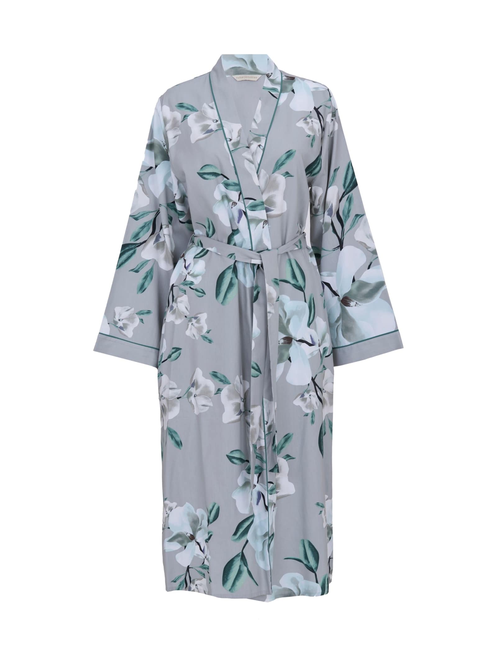 Cotton Modal Floral Print Dressing Gown - image 1