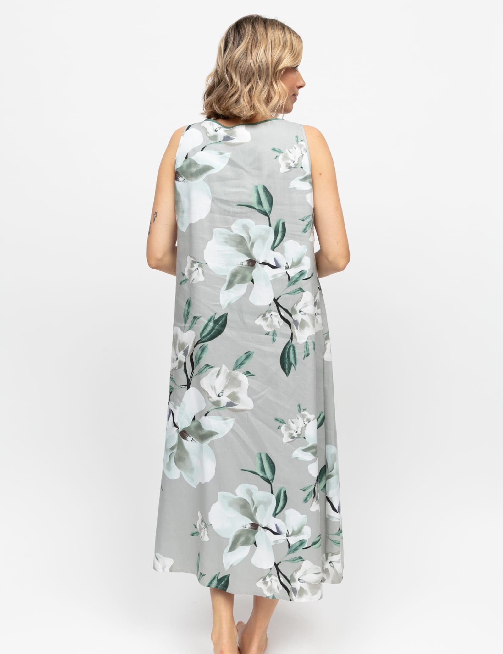 Cotton Modal Floral Print Nightdress - image 3