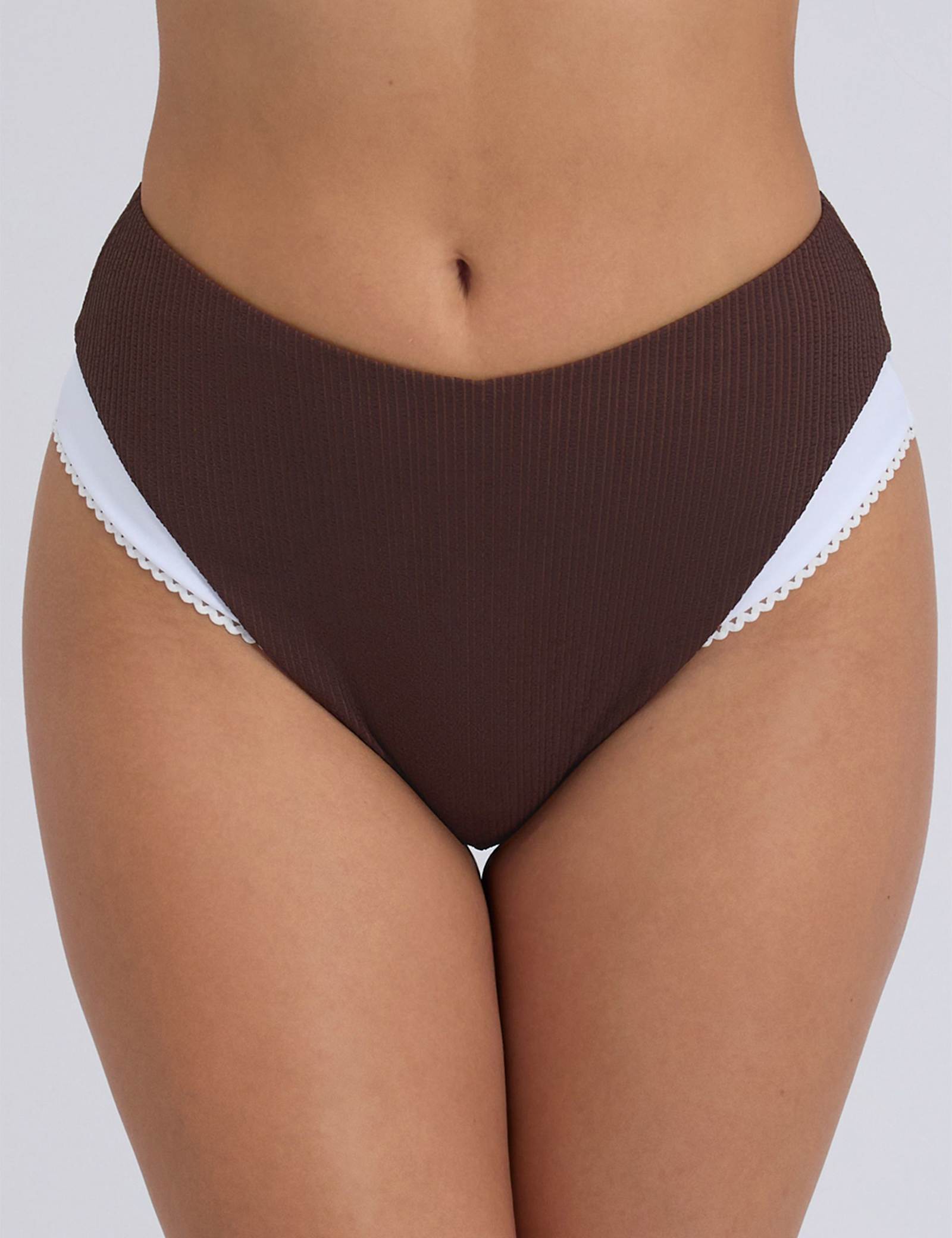 Rivoli Picot High Waisted Bikini Bottoms - image 1