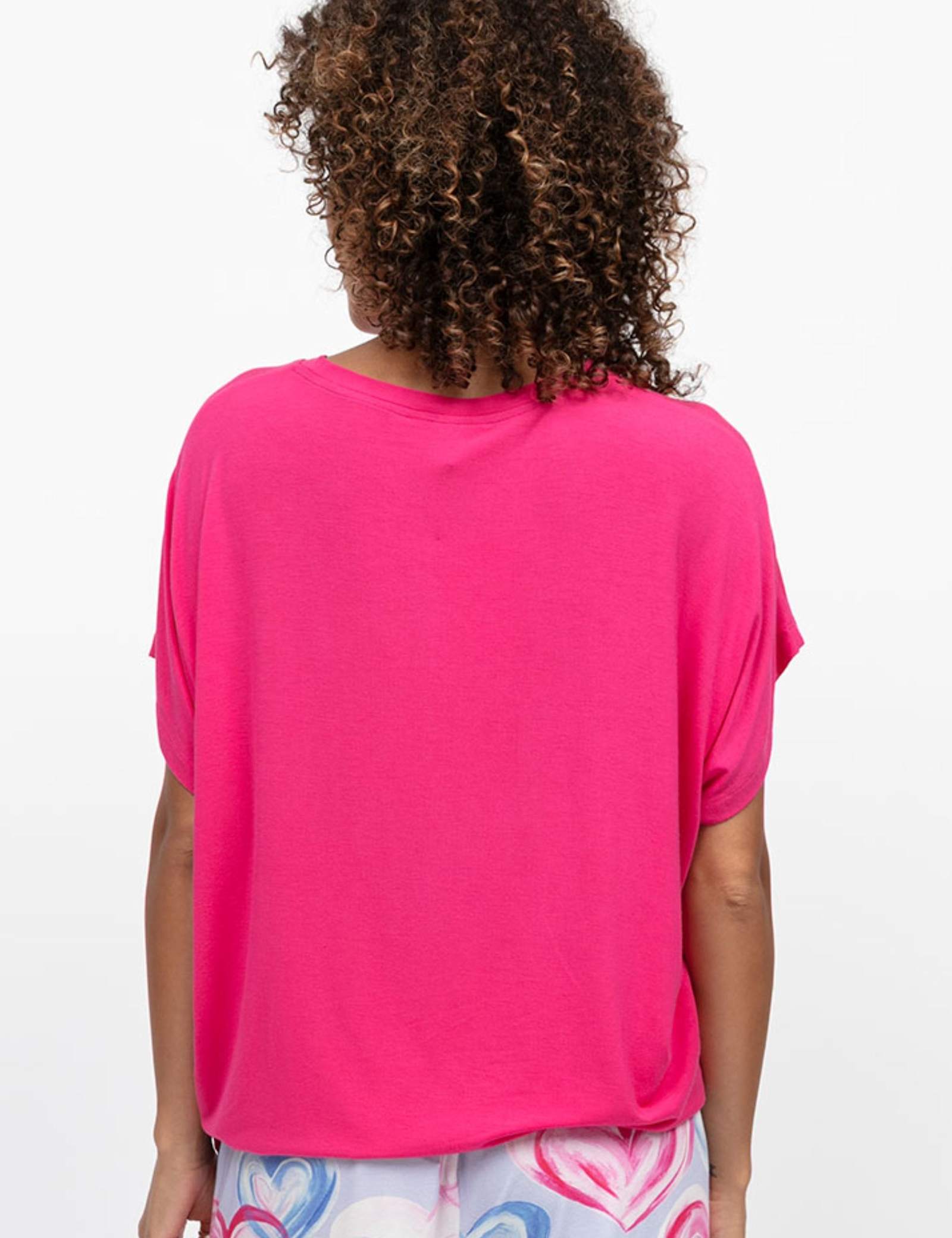 Modal Rich Jersey Cuffed Hem Pyjama Top - image 4