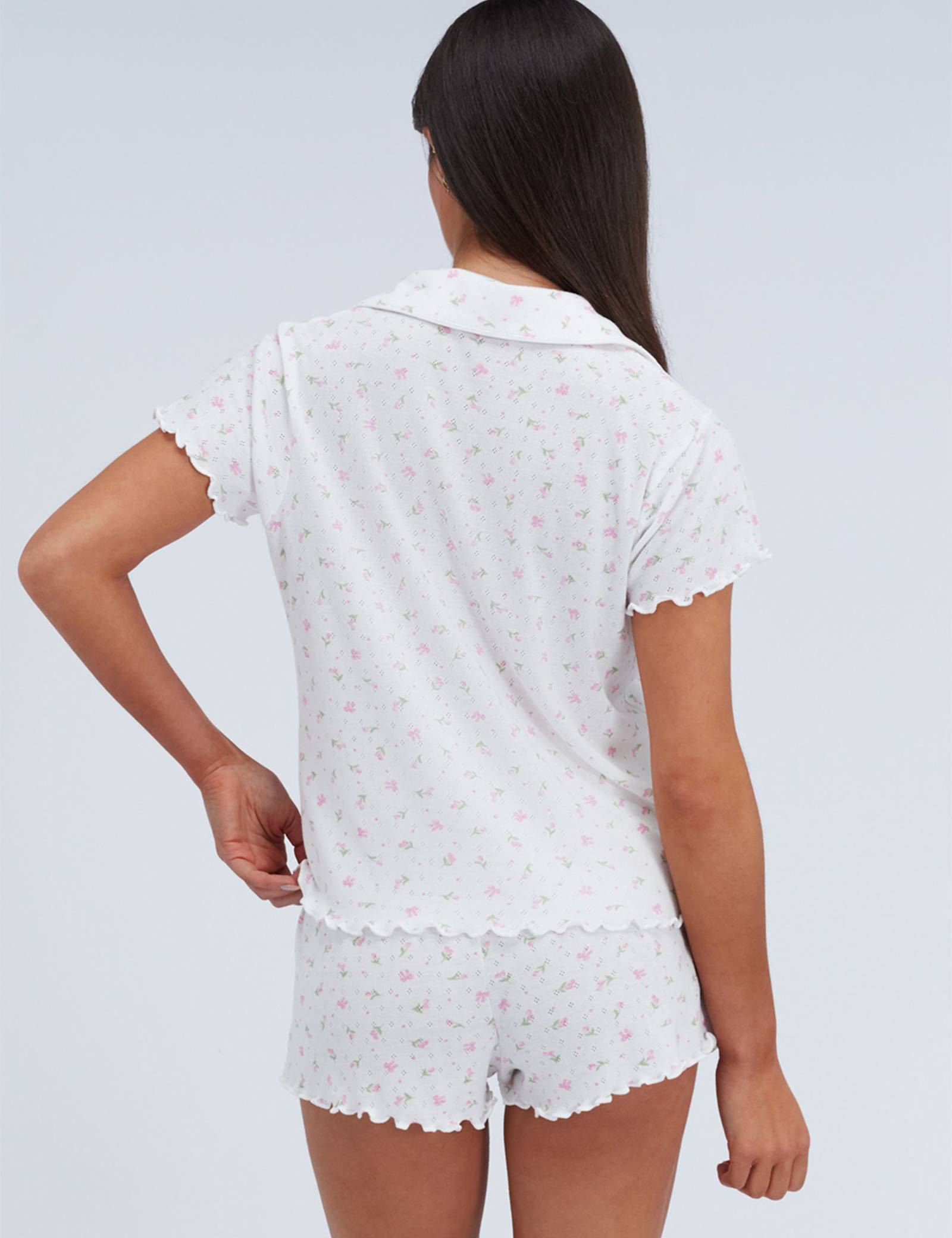 Rosebud Pointelle Shortie Set - image 5