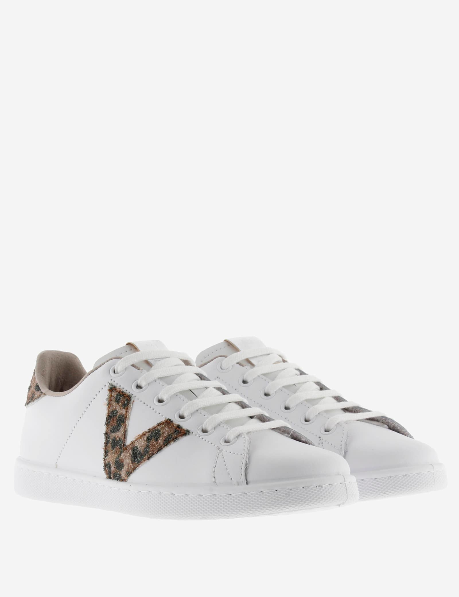 Tenis Glitter Leather Lace-Up Trainers - image 2