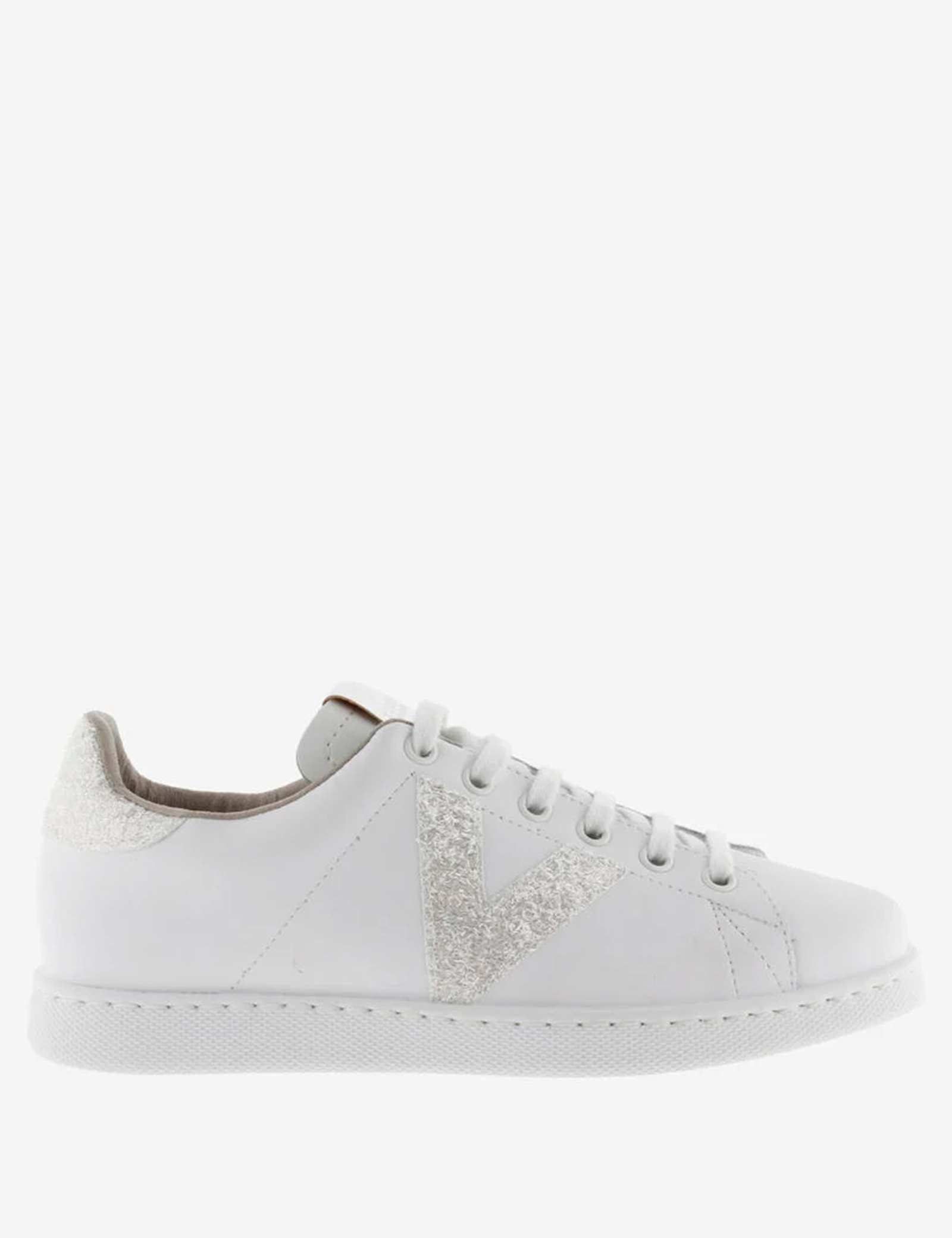 Tenis Glitter Leather Lace-Up Trainers - image 3