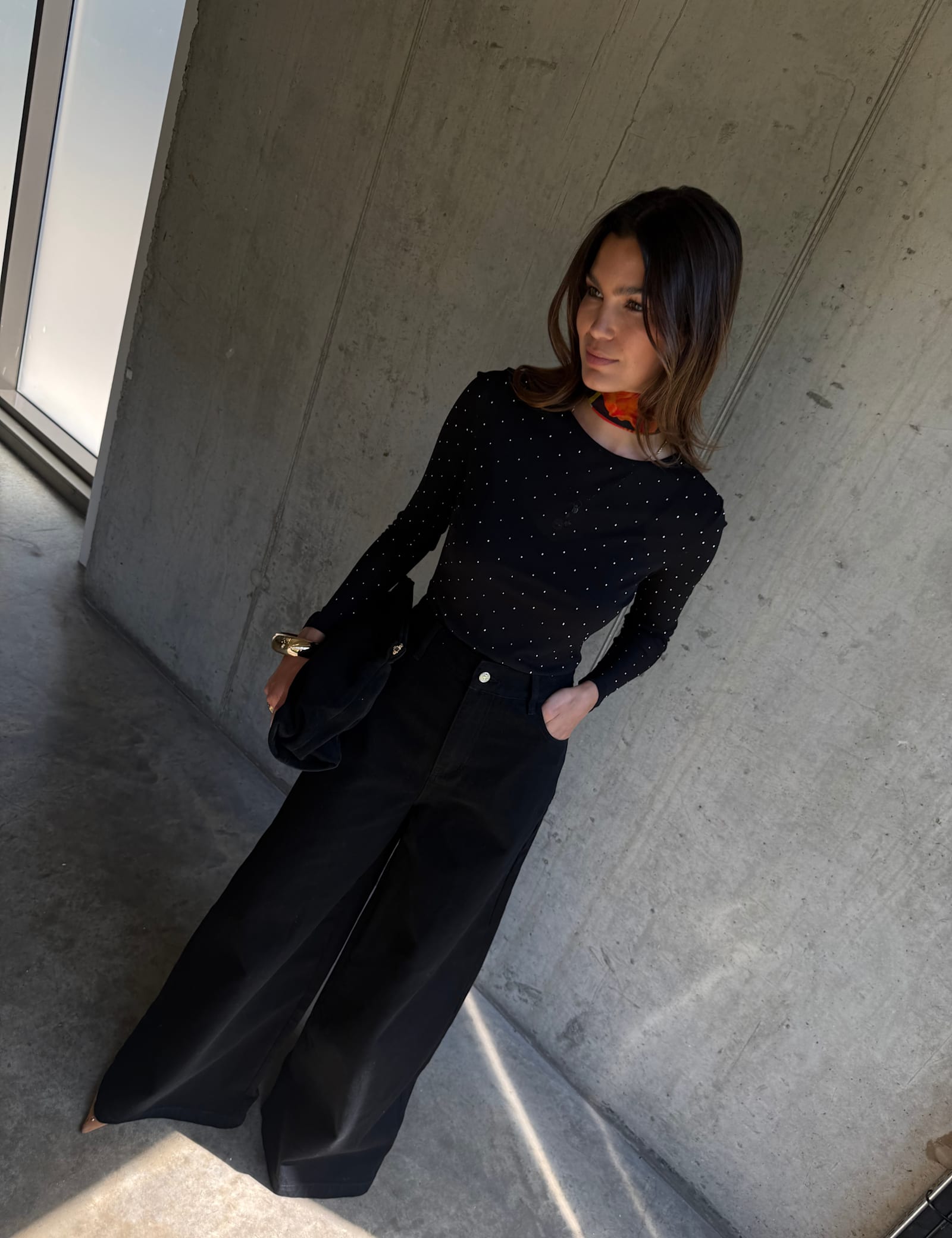 High Waisted Palazzo Jeans - image 1