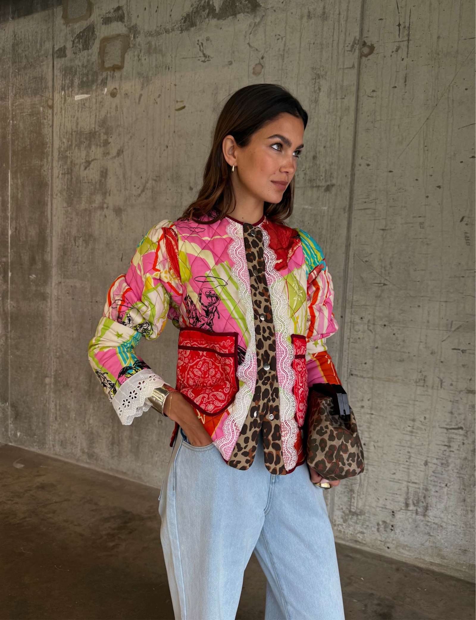 Reversible Patchwork Quilted Jacket - image 1