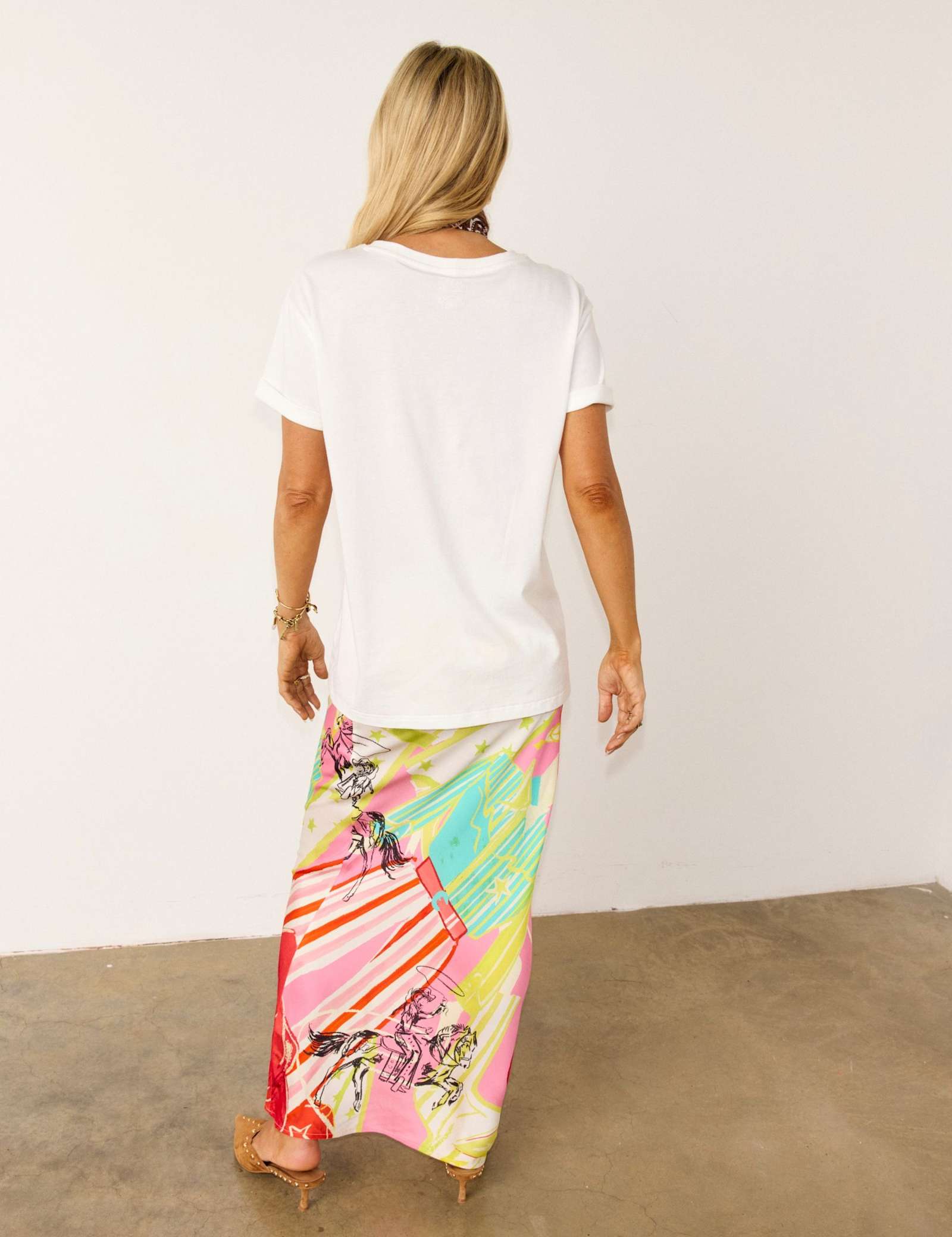 Printed Midaxi Slip Skirt - image 2