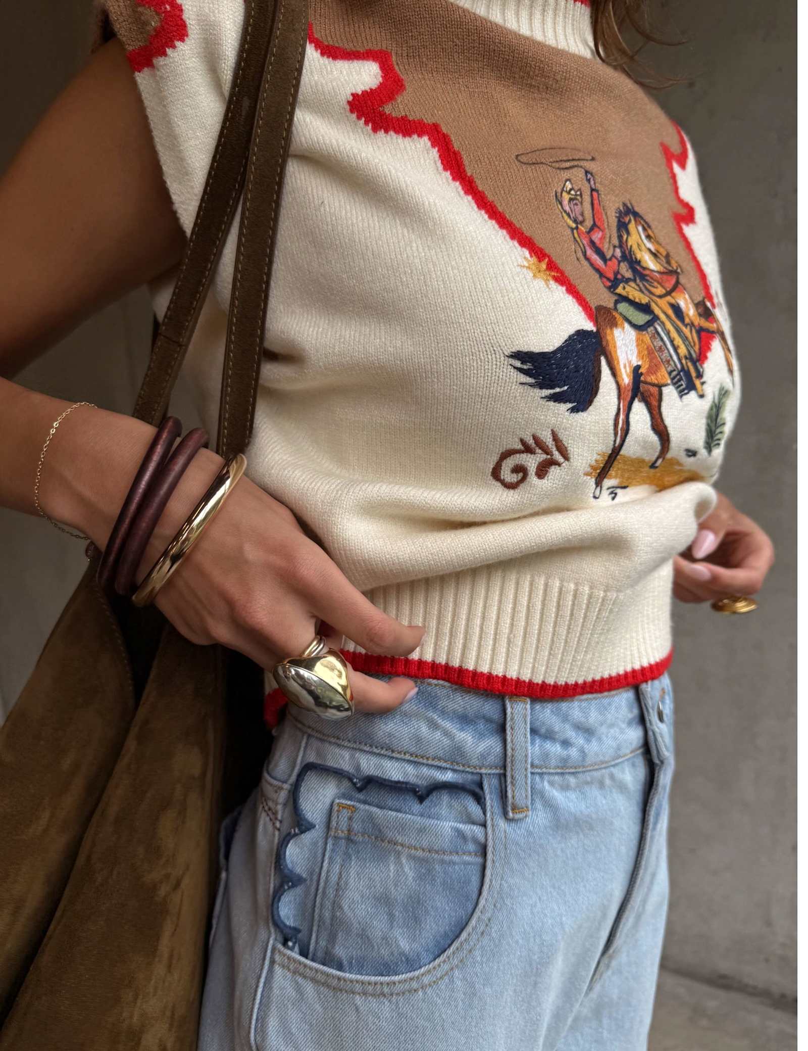 Cowgirl Knitted Tank Top - image 3