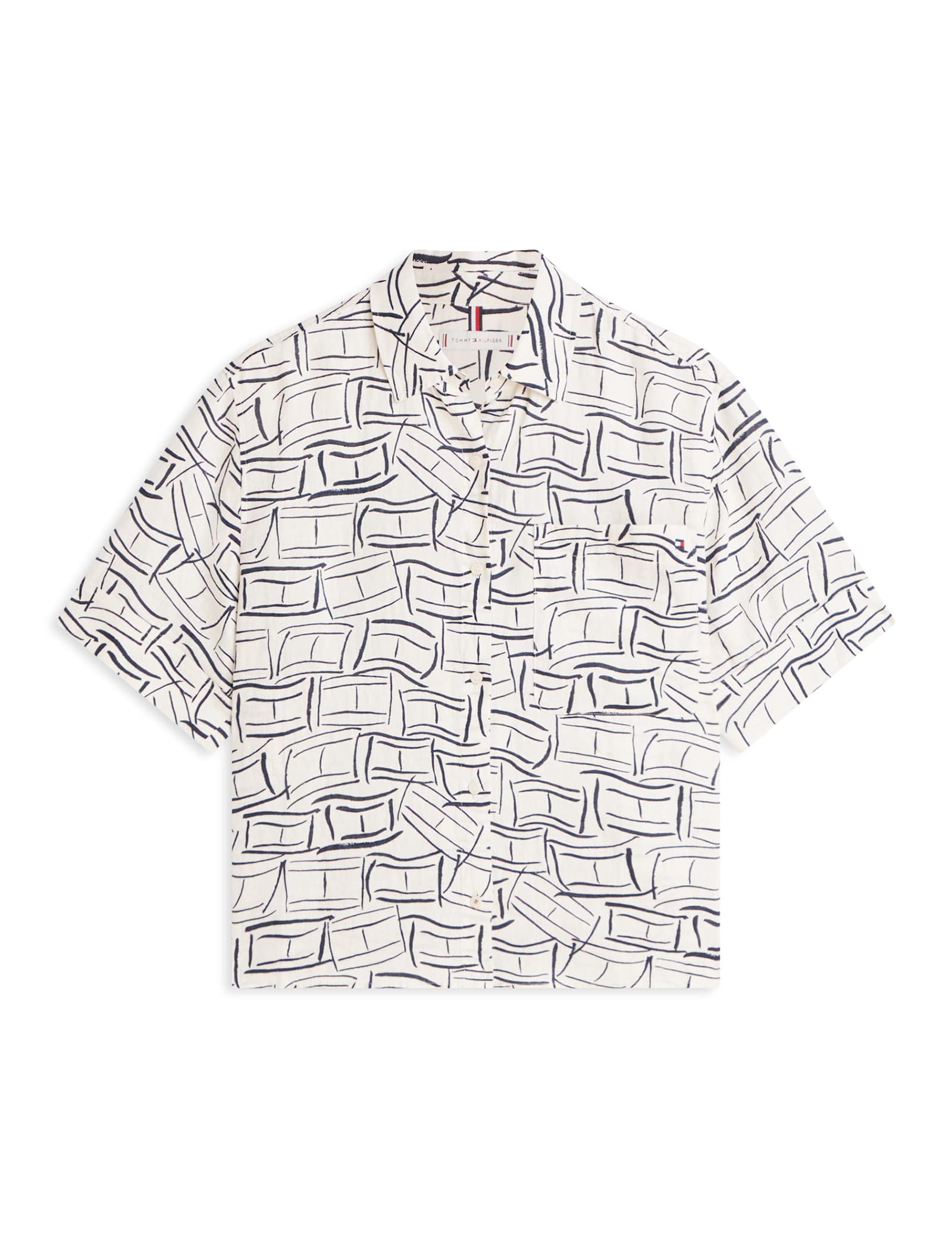 Pure Linen Printed Shirt - image 1