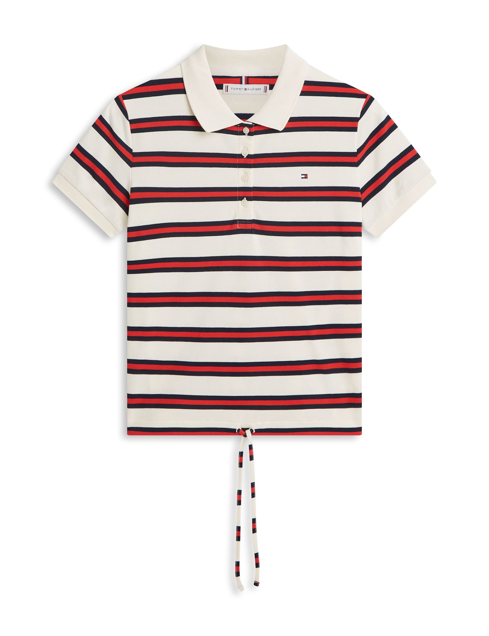 Cotton Rich Striped Polo Shirt - image 1