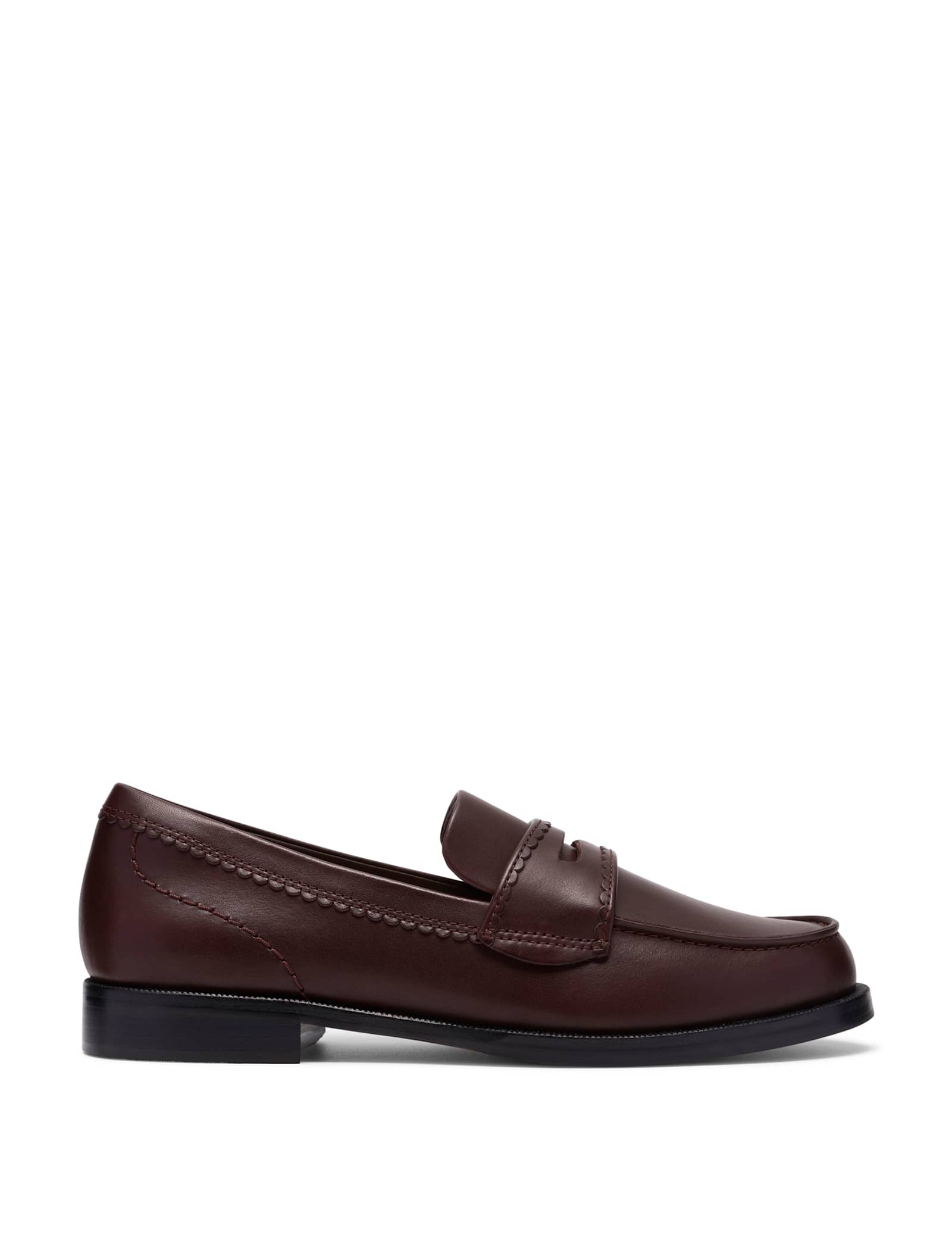 Leather Flat Loafers - image 1