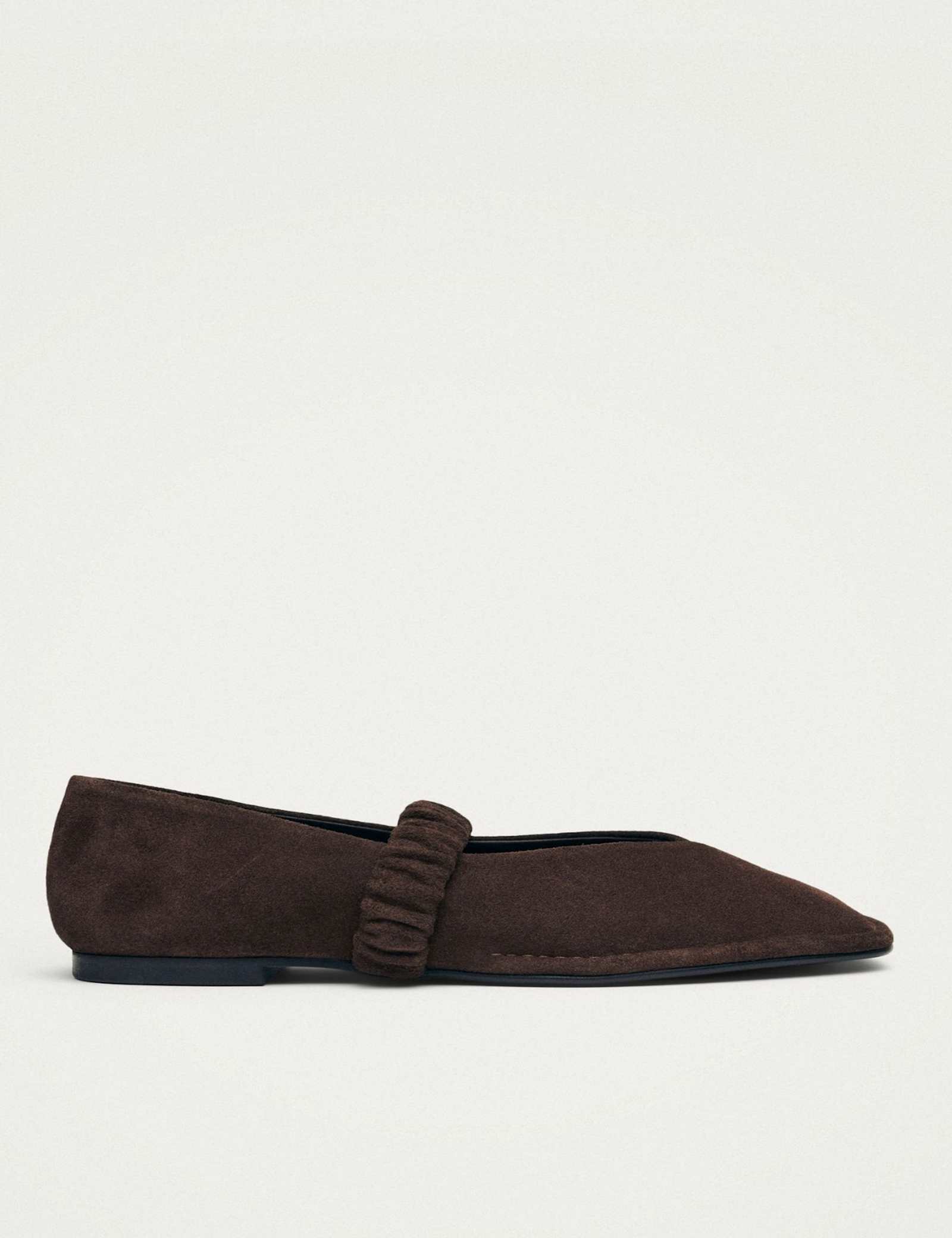 Suede Slip On Flat Pumps - image 1