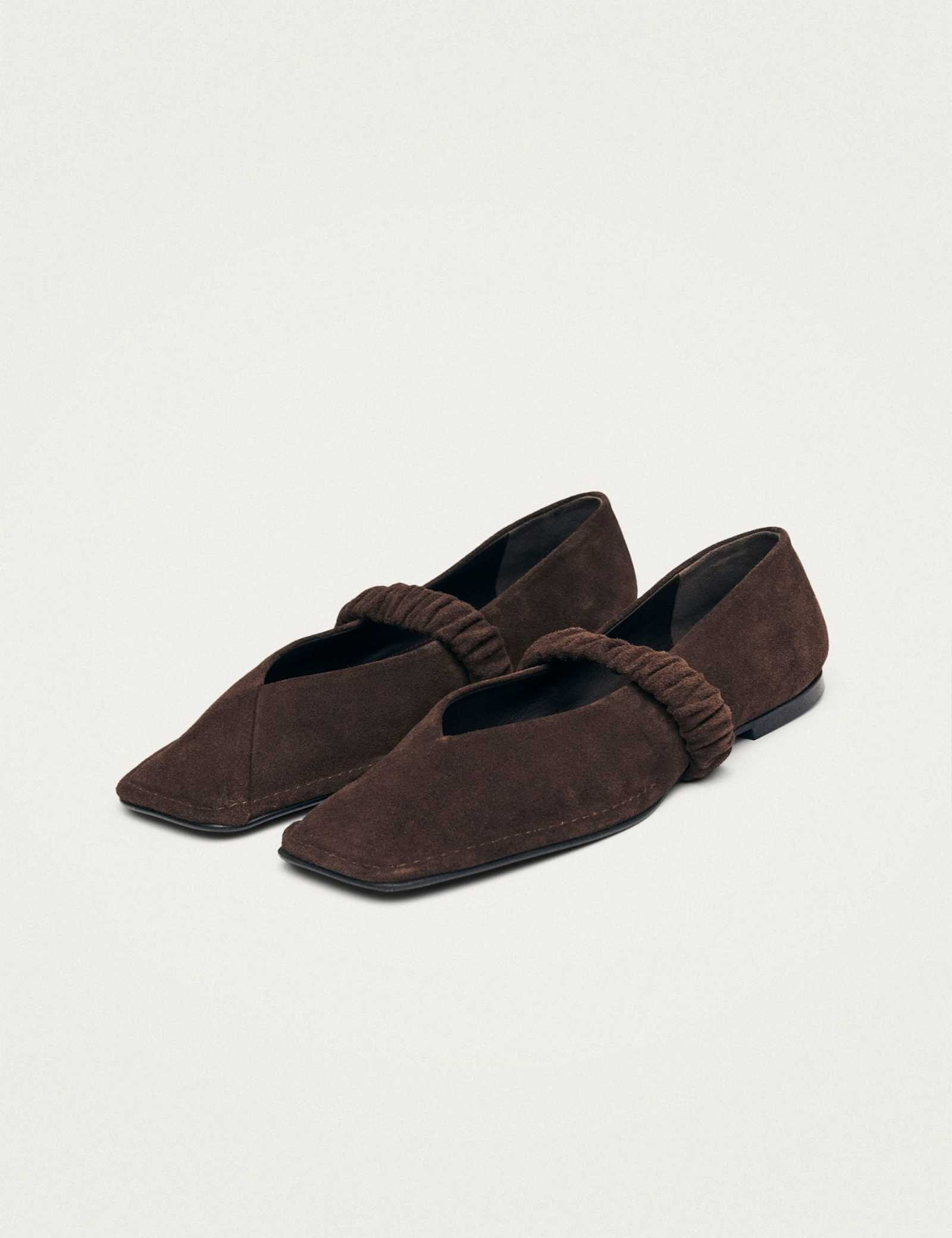 Suede Slip On Flat Pumps - image 5
