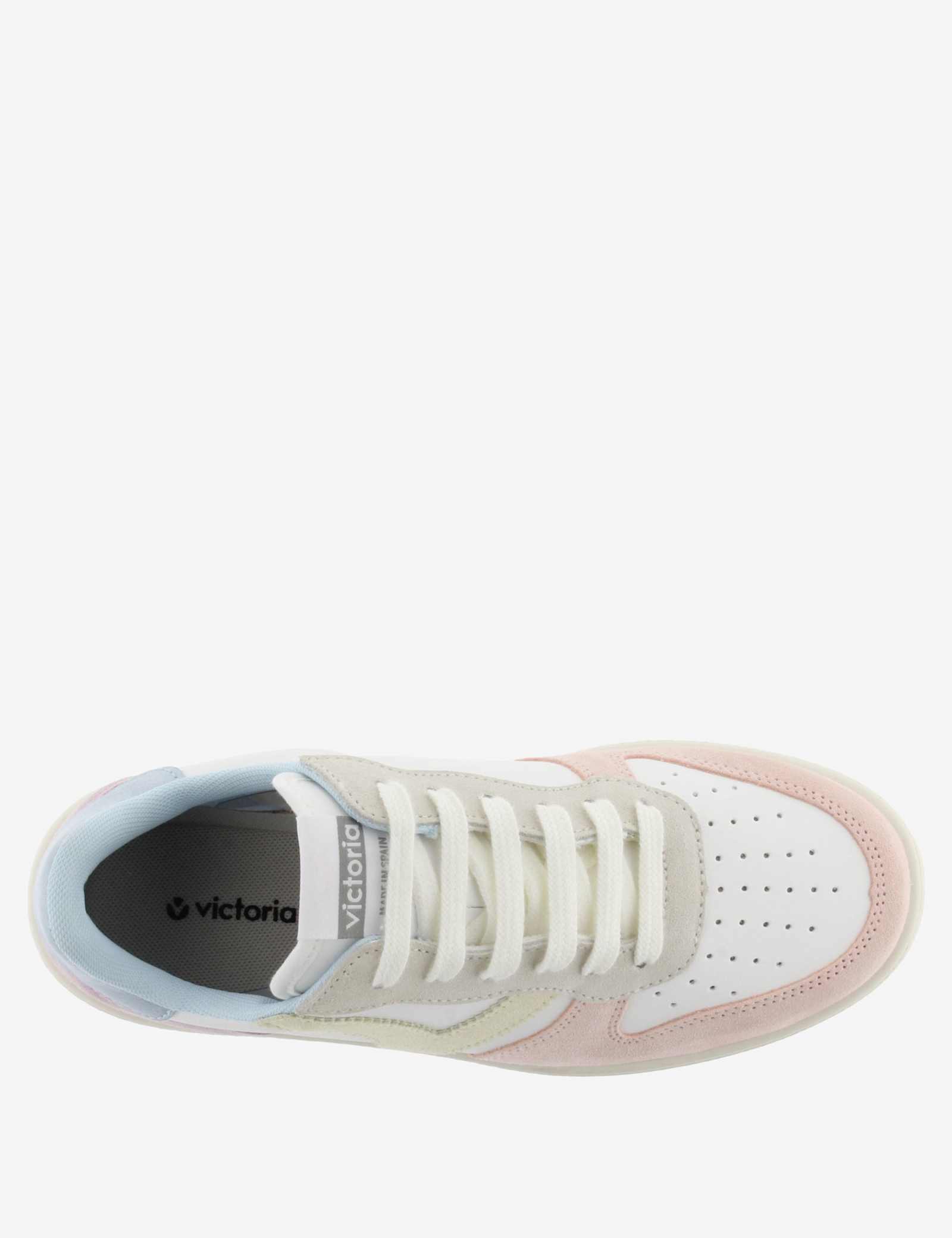 Leather Suede Panel Lace Up Trainers - image 3
