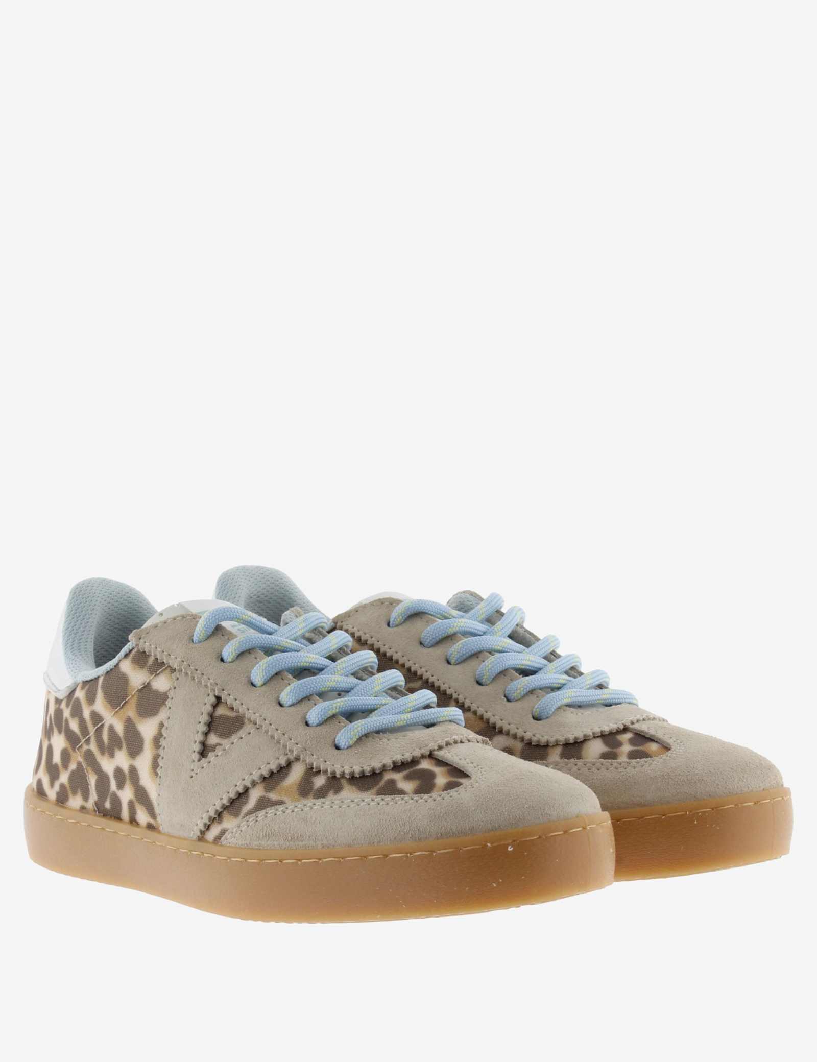 Leopard Print Cup Sole Trainers - image 3