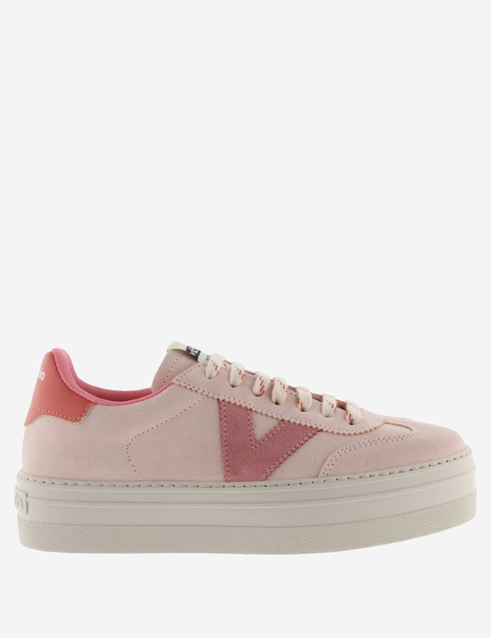Suede Lace Up Side Detail Platform Trainers - image 1