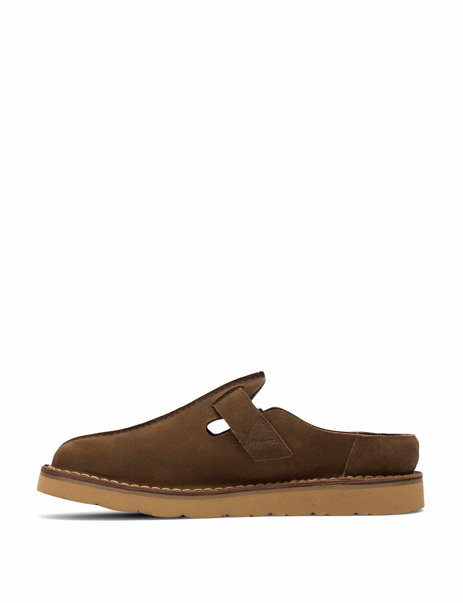 Suede Buckle Mules - image 5