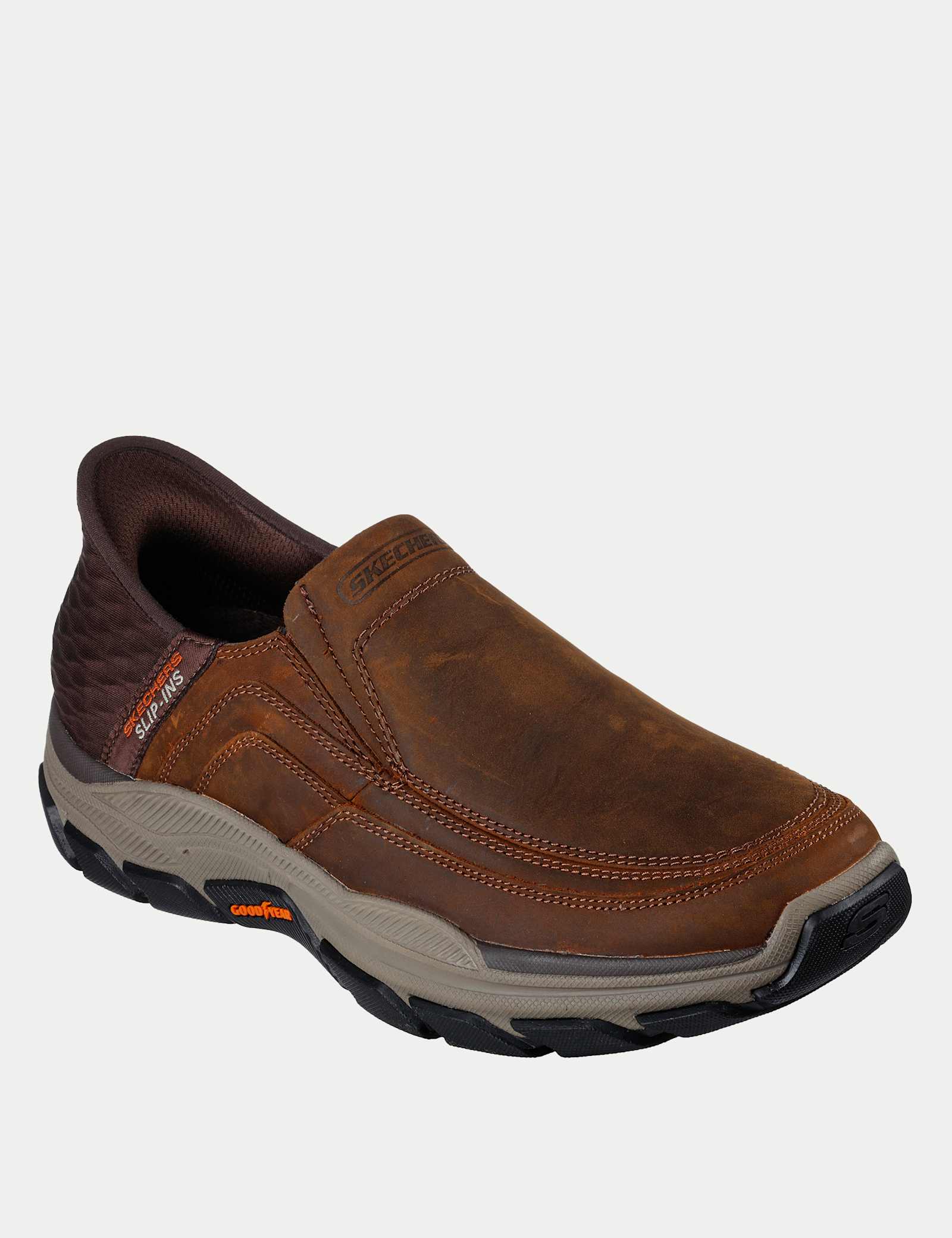 Extra Wide Fit Respected Elgin Slip-ins Leather Trainers - image 5