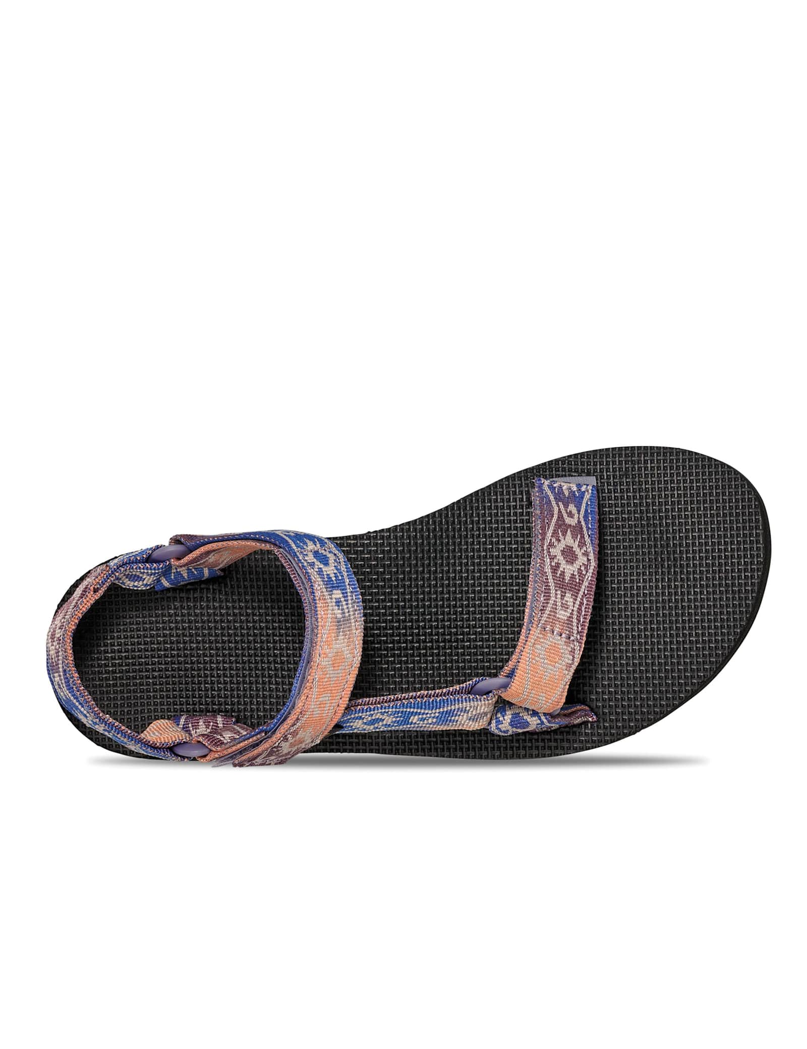 Canvas Printed Ankle Strap Flat Sandals - image 3