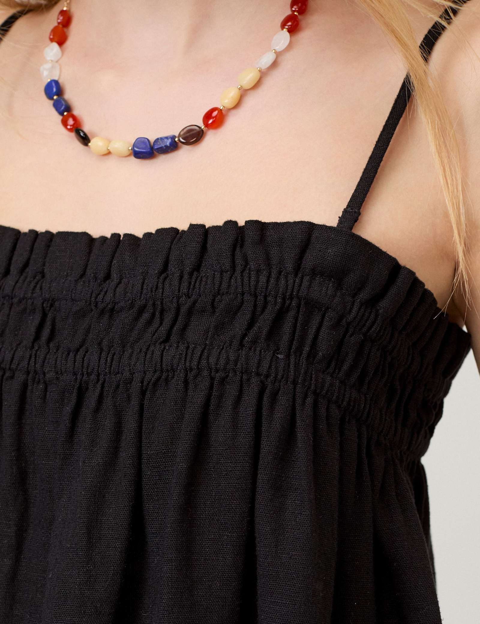 Linen Rich Square Neck Relaxed Cami Top - image 3