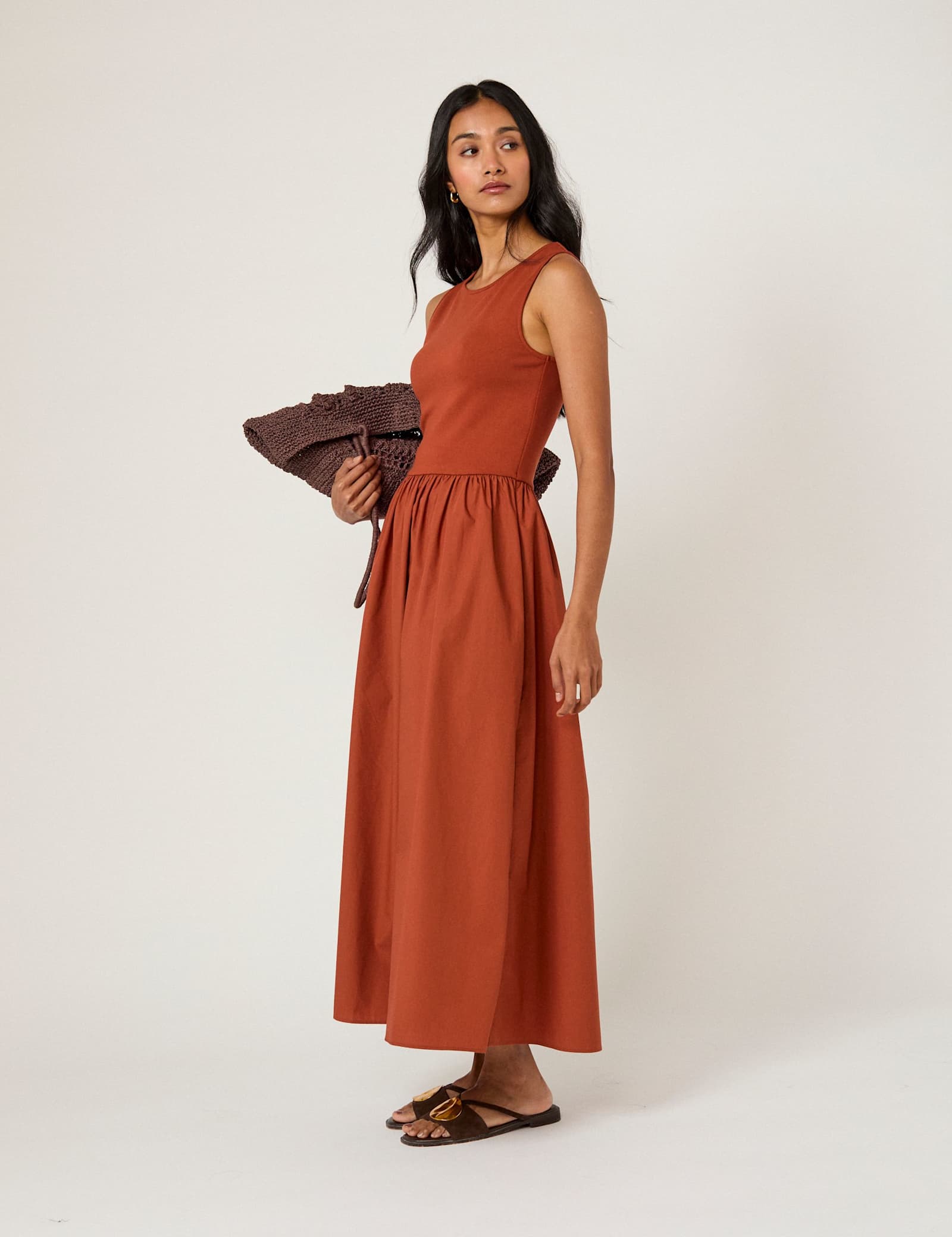 Midi Waisted Dress - image 1