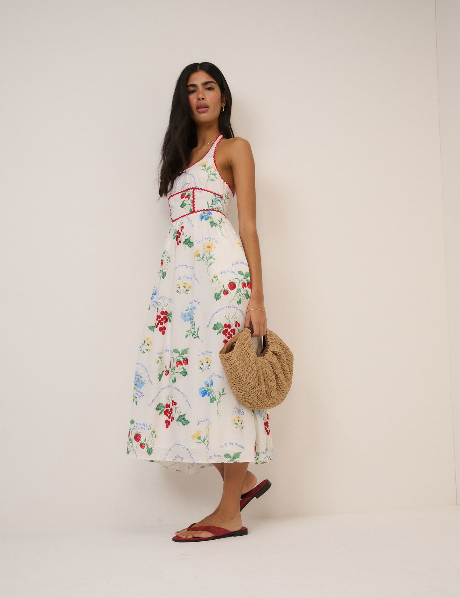 Pure Lyocell Printed Midi Skater Dress - image 2