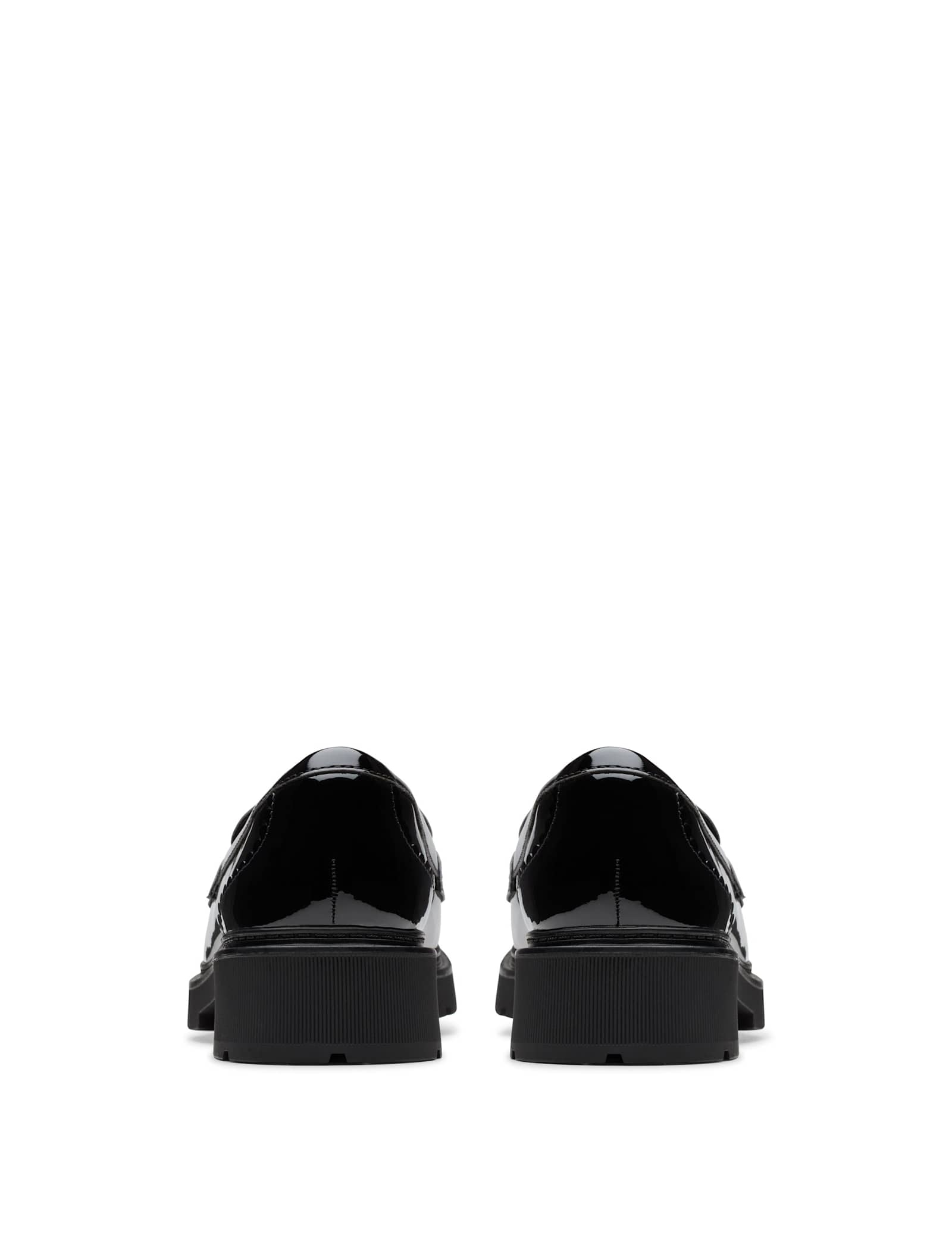 Leather Patent Tassel Block Heel Loafers - image 2