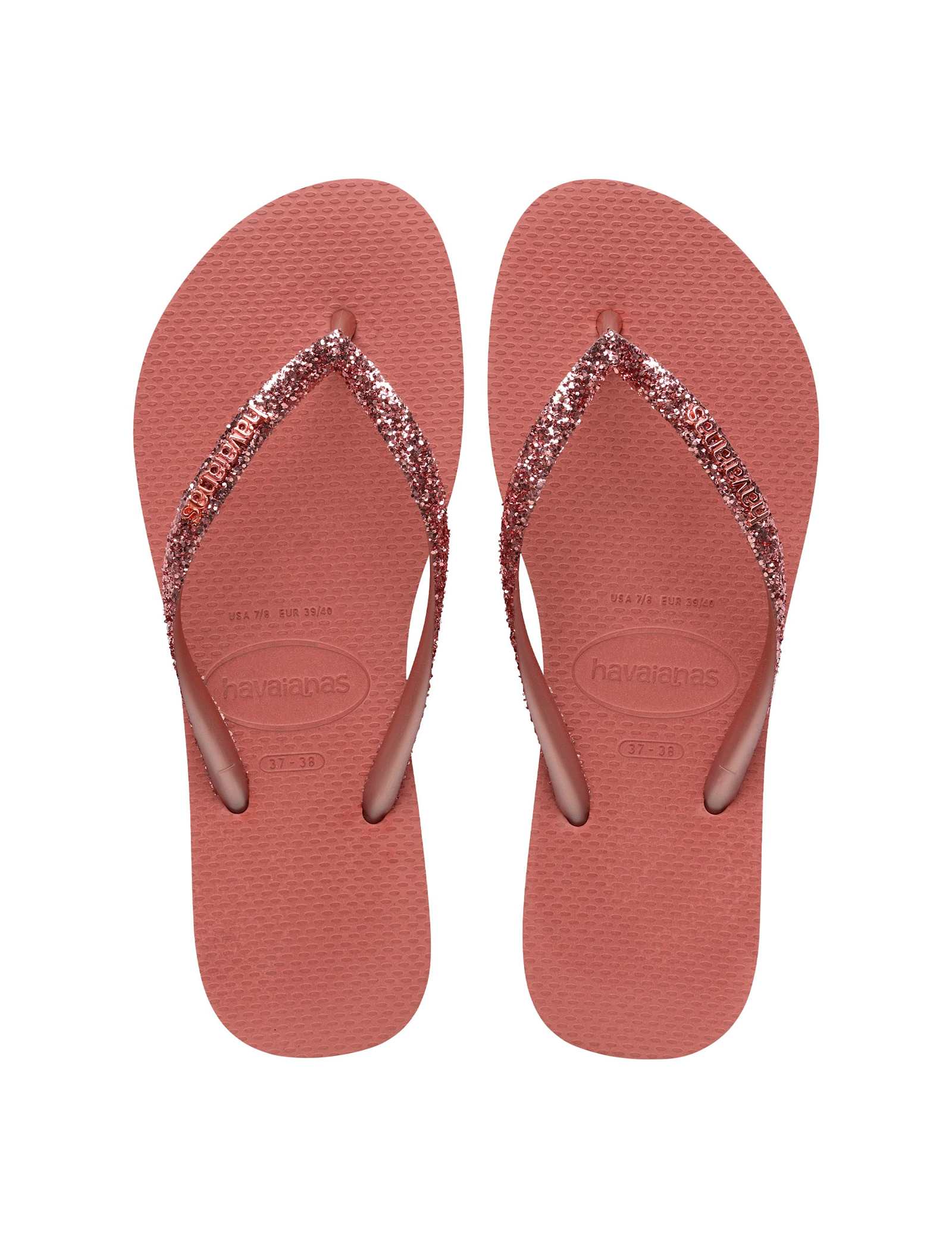 Glitter Flat Flip Flops - image 1