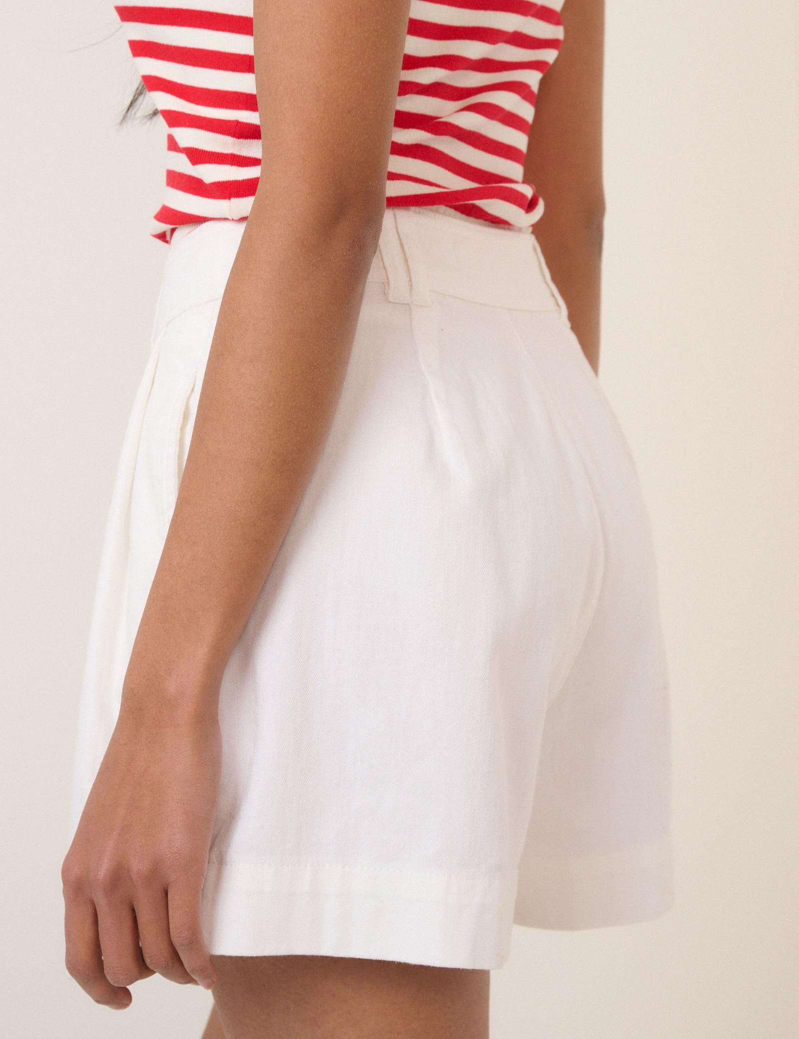 Cotton Rich Denim High Waisted Shorts - image 5