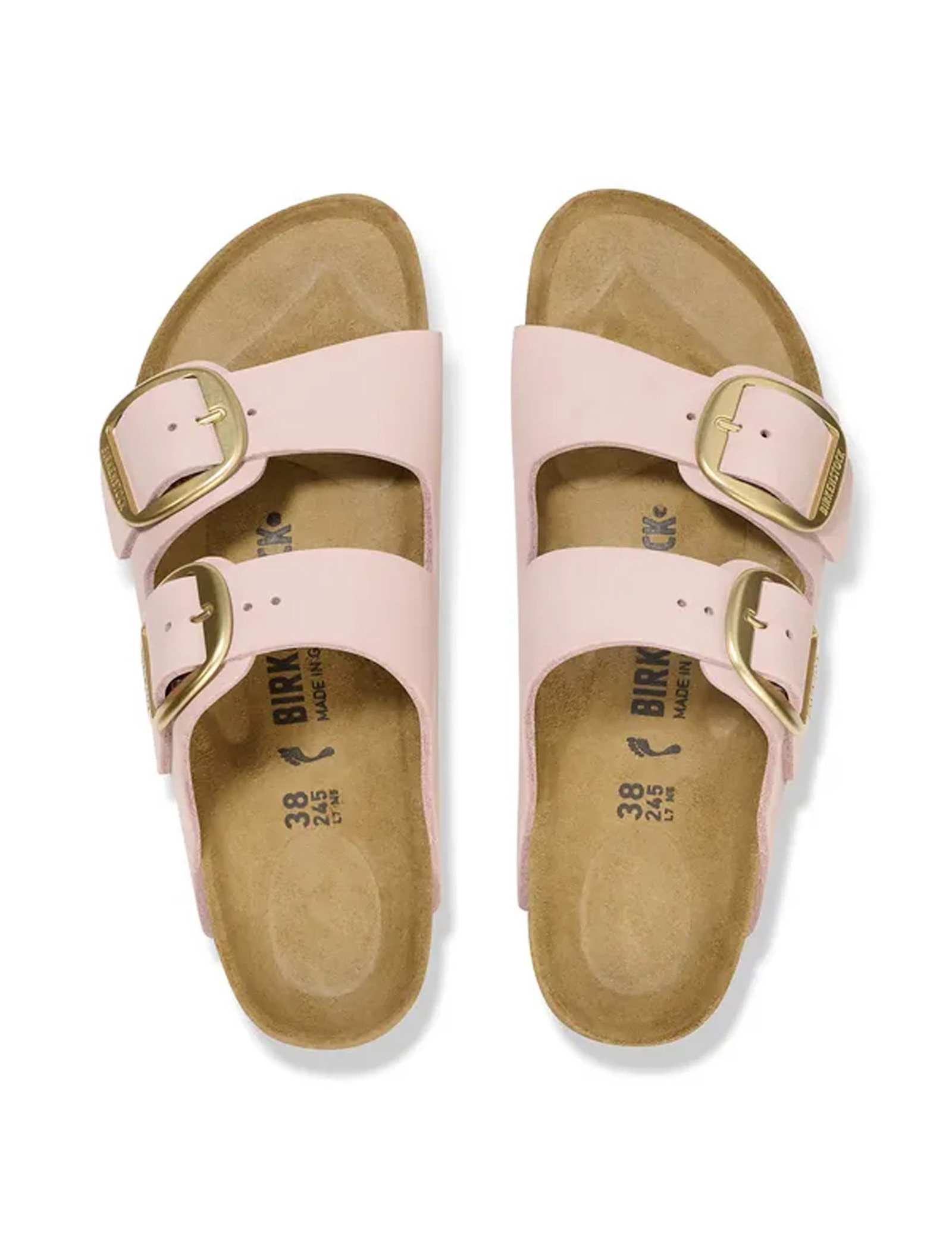 Arizona Leather Big Buckle Footbed Sandals - image 2