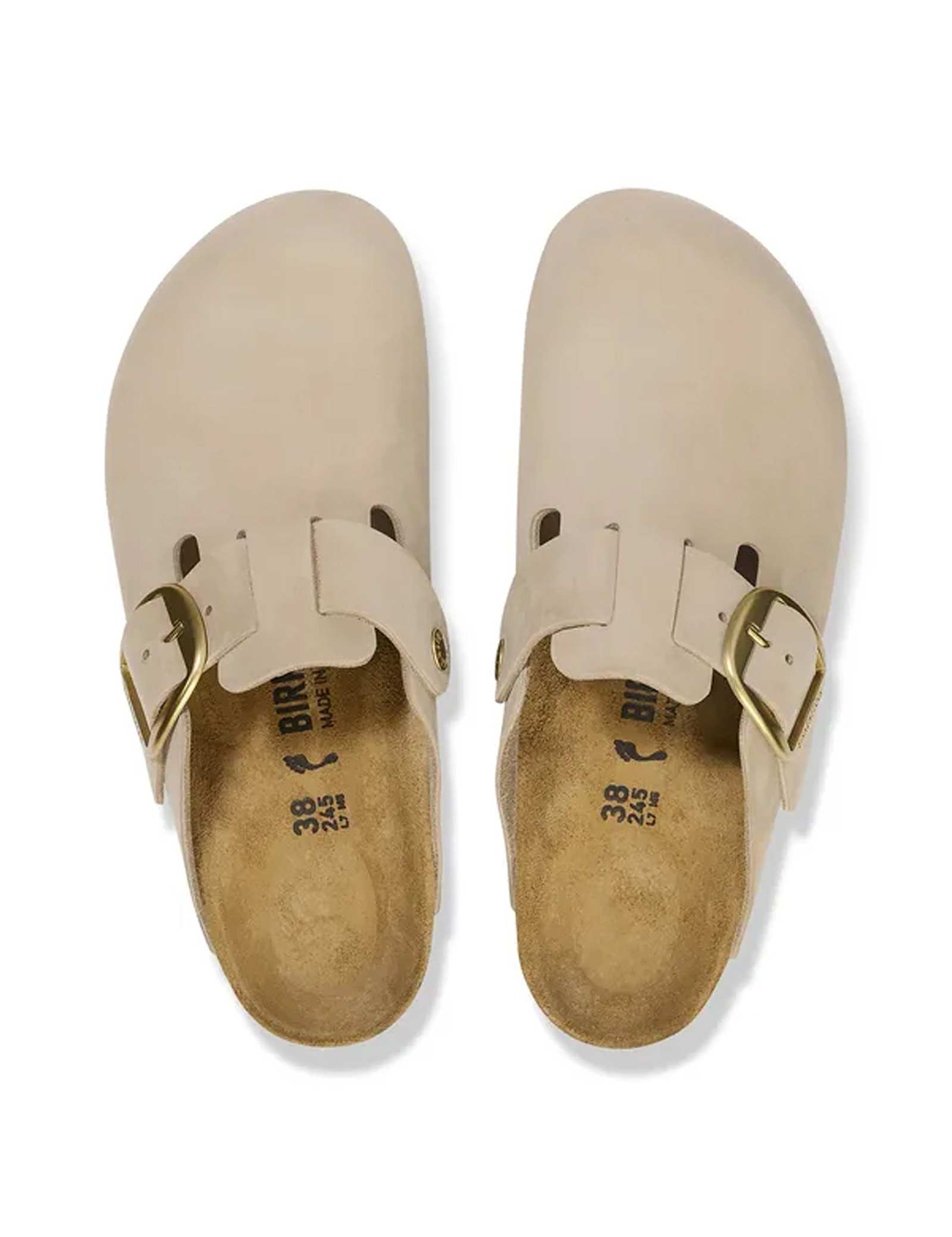 Boston Leather Big Buckle Clog Mules - image 2
