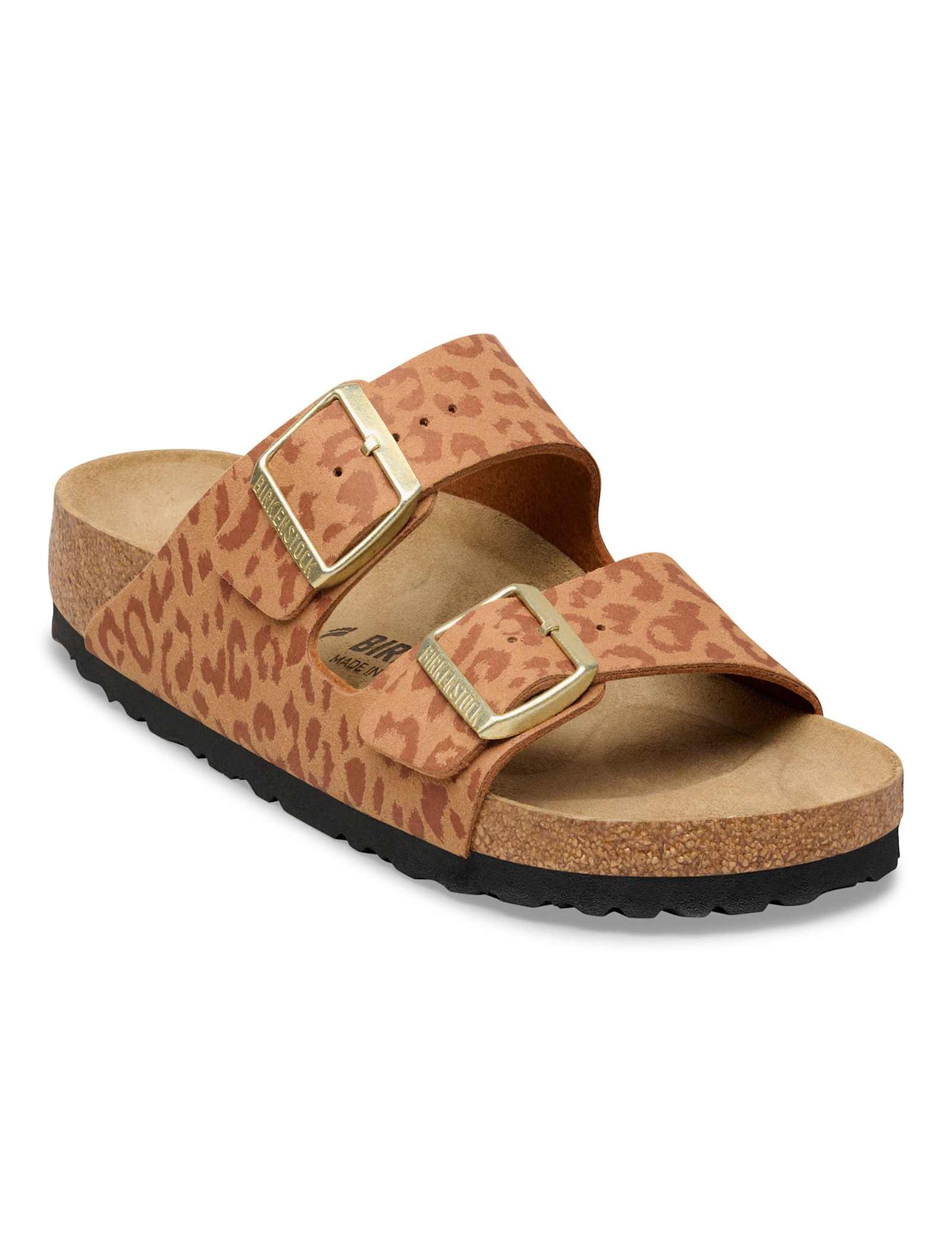 Arizona Leopard Print Flat Footbed Sandals - image 3