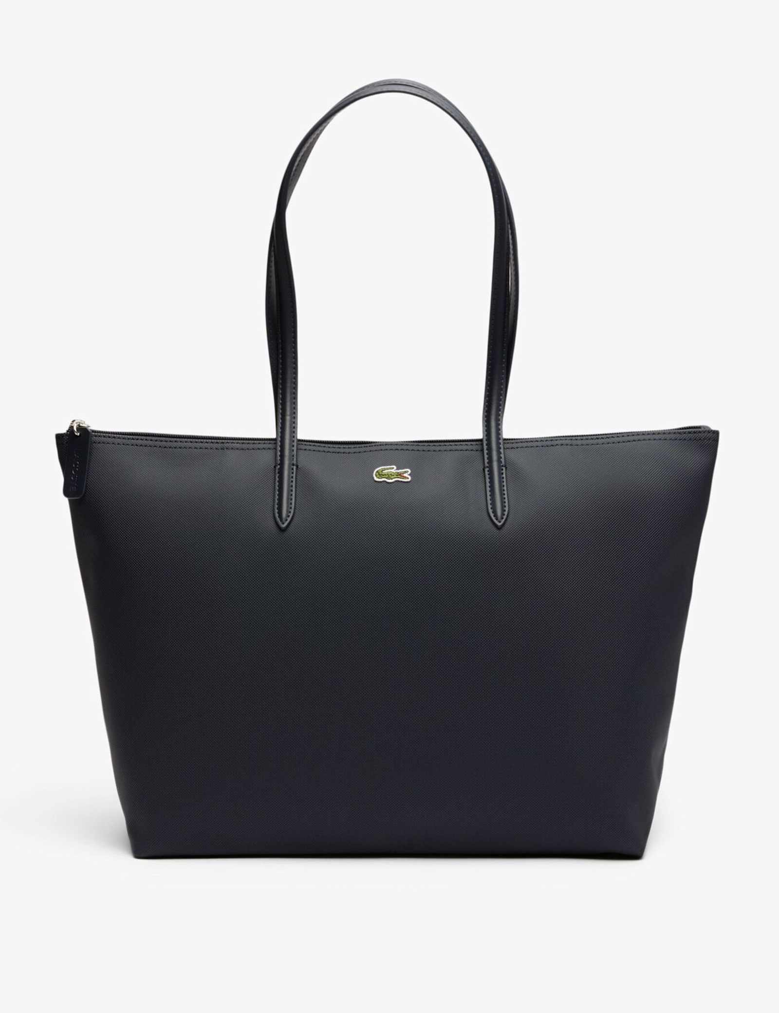 Zip Detail Top Handle Shopper Tote Bag - image 1