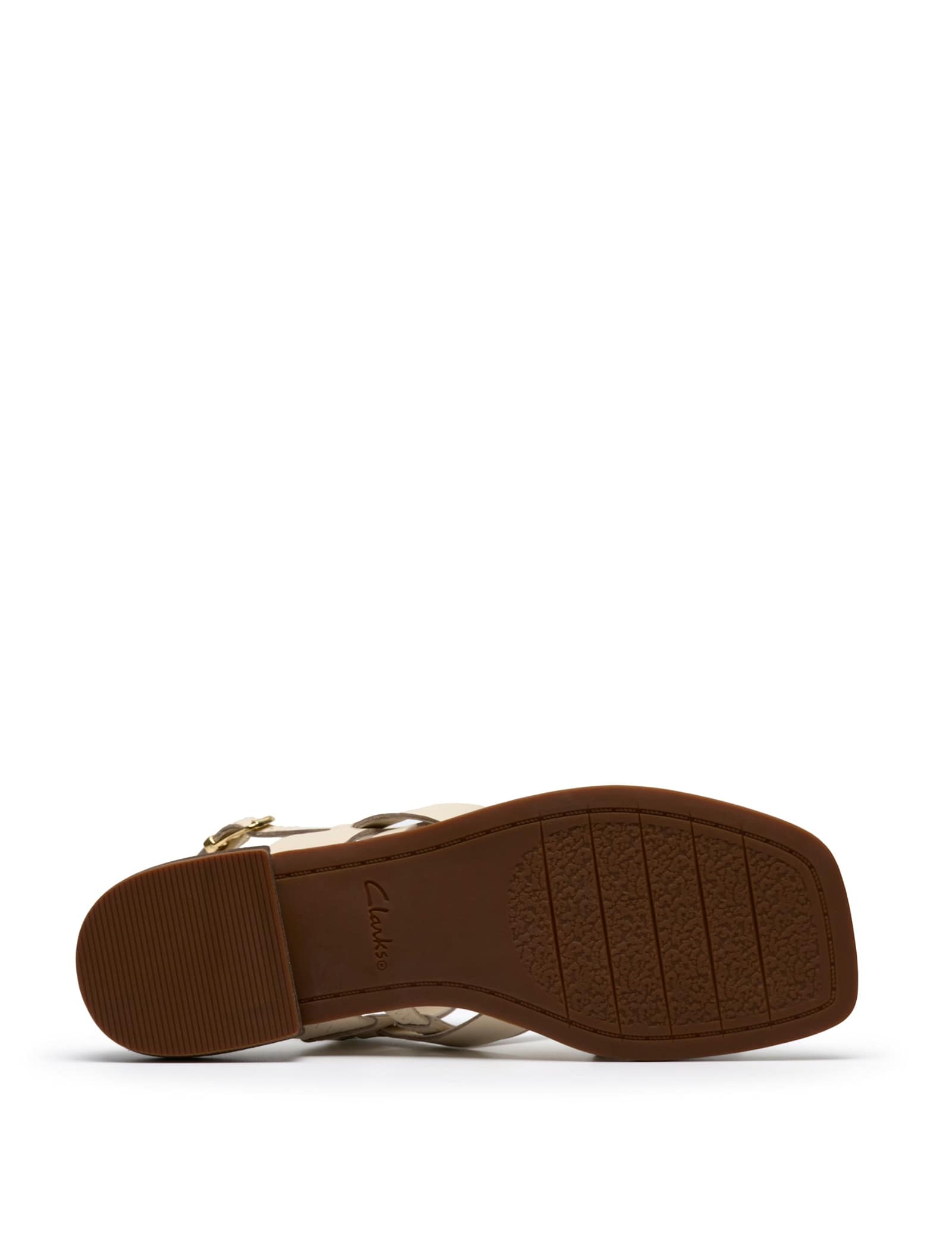Leather Block Heel Square Toe Sandals - image 2