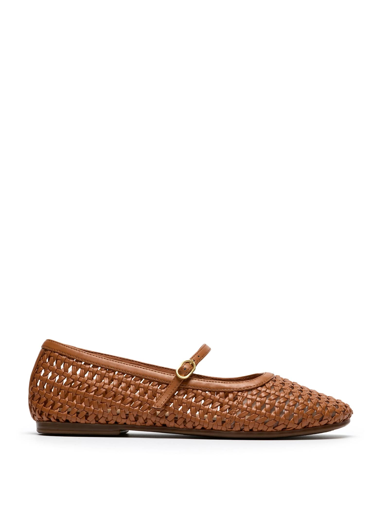 Woven Mary Jane Ballet Pumps - image 1