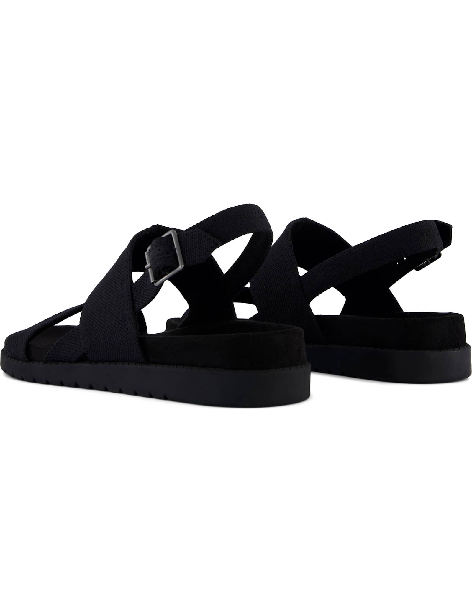 Canvas Strappy Footbed Slingback Sandals - image 4