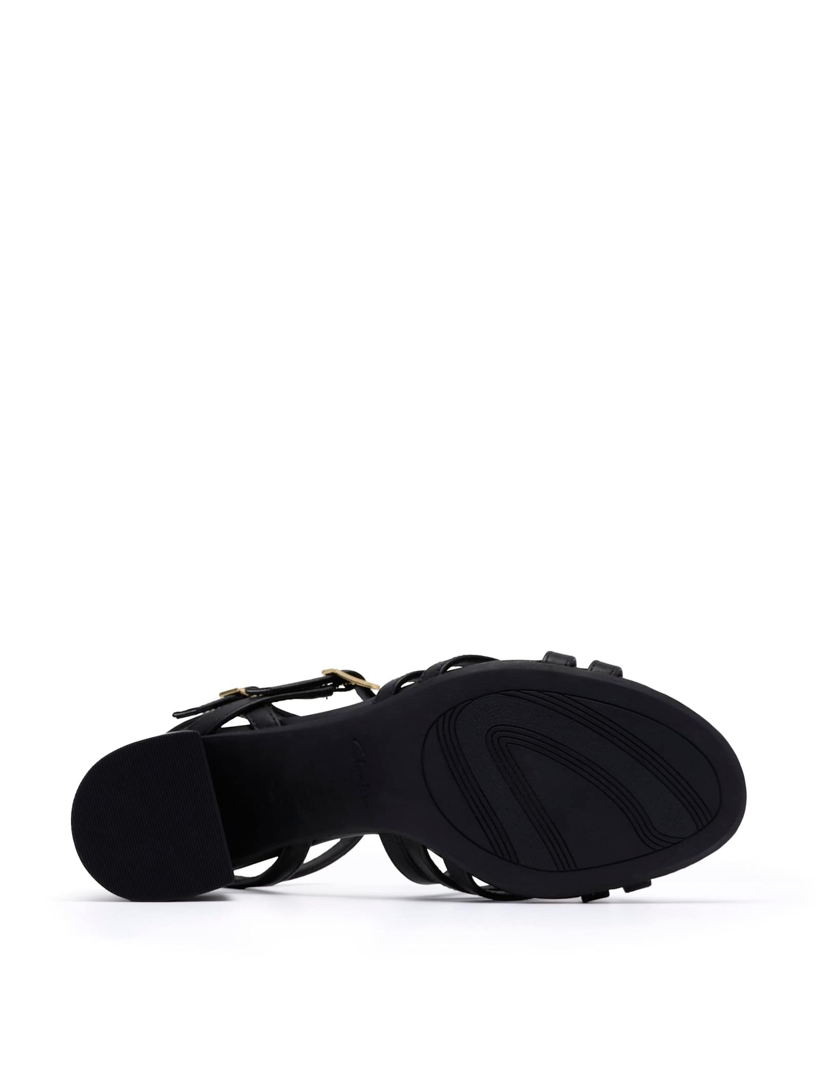 Leather Buckle Ankle Strap Block Heel Sandals - image 3