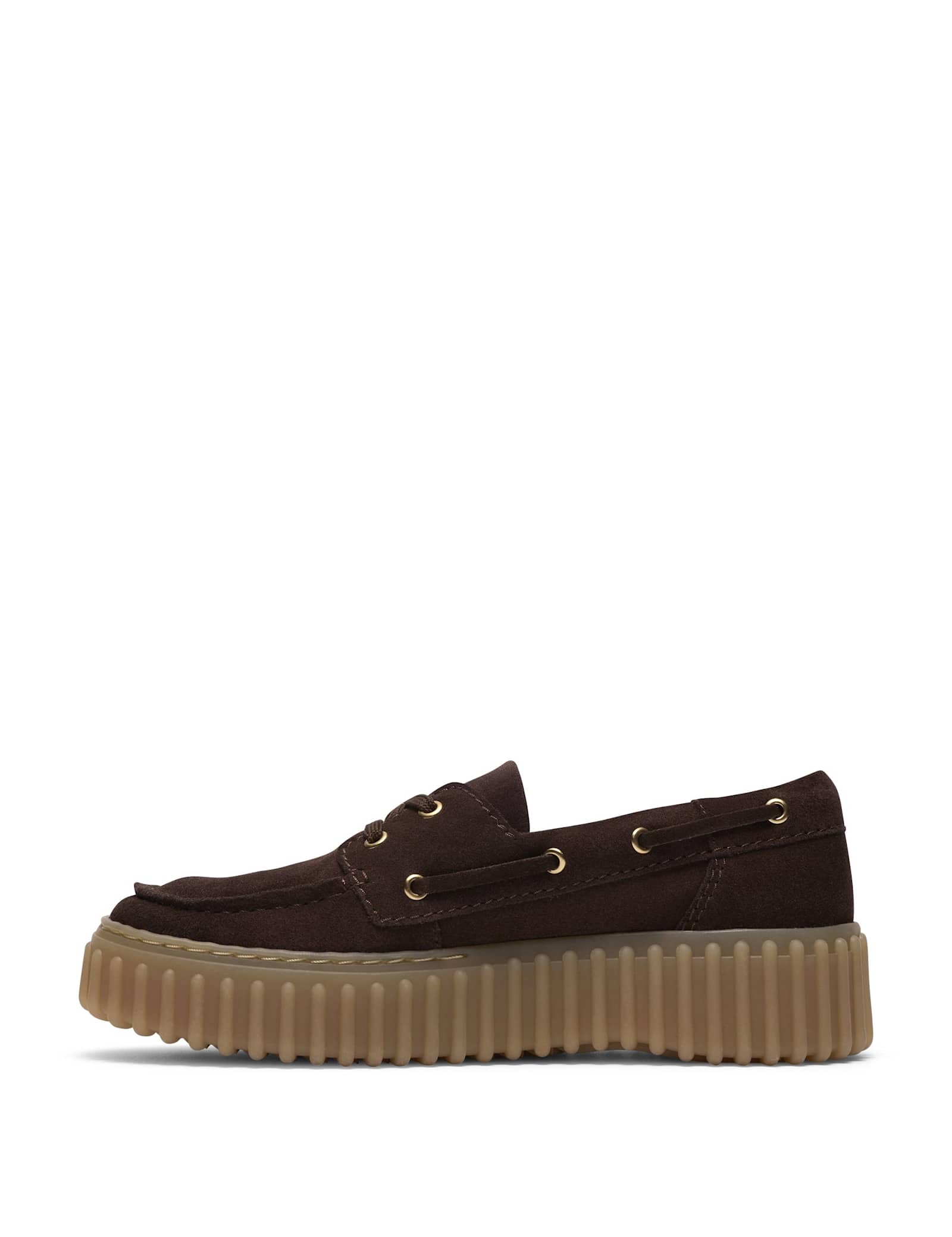 Torhill Suede Dark Brown Platform Boat Shoes - image 5