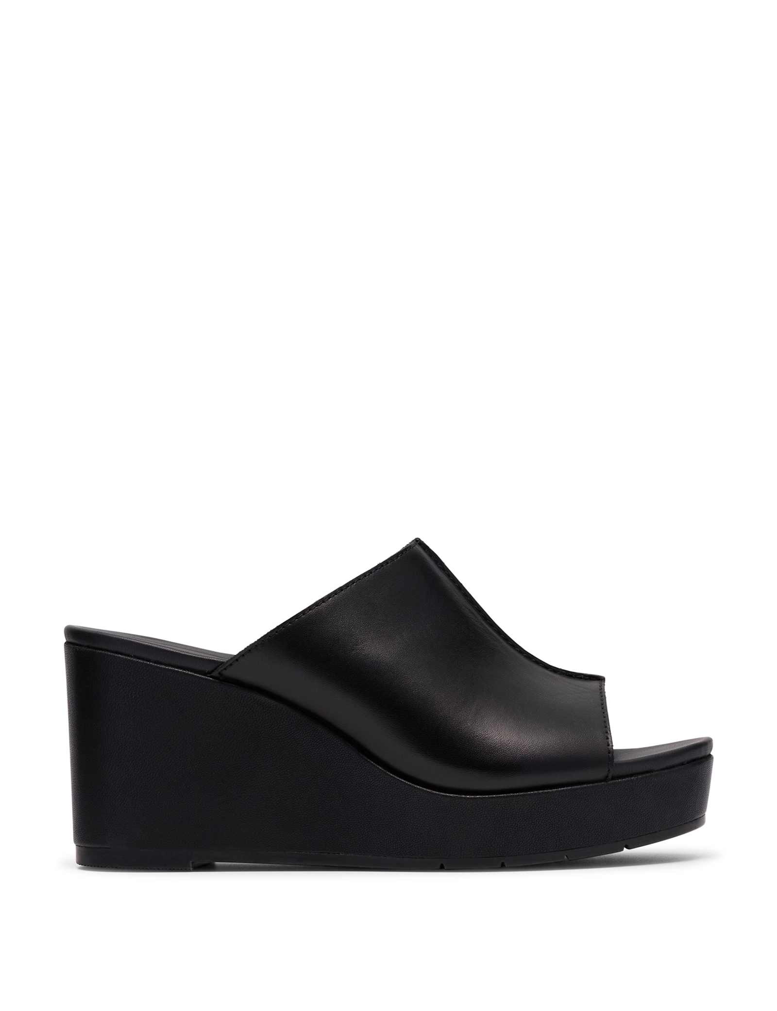 Leather Wedge Mules - image 1