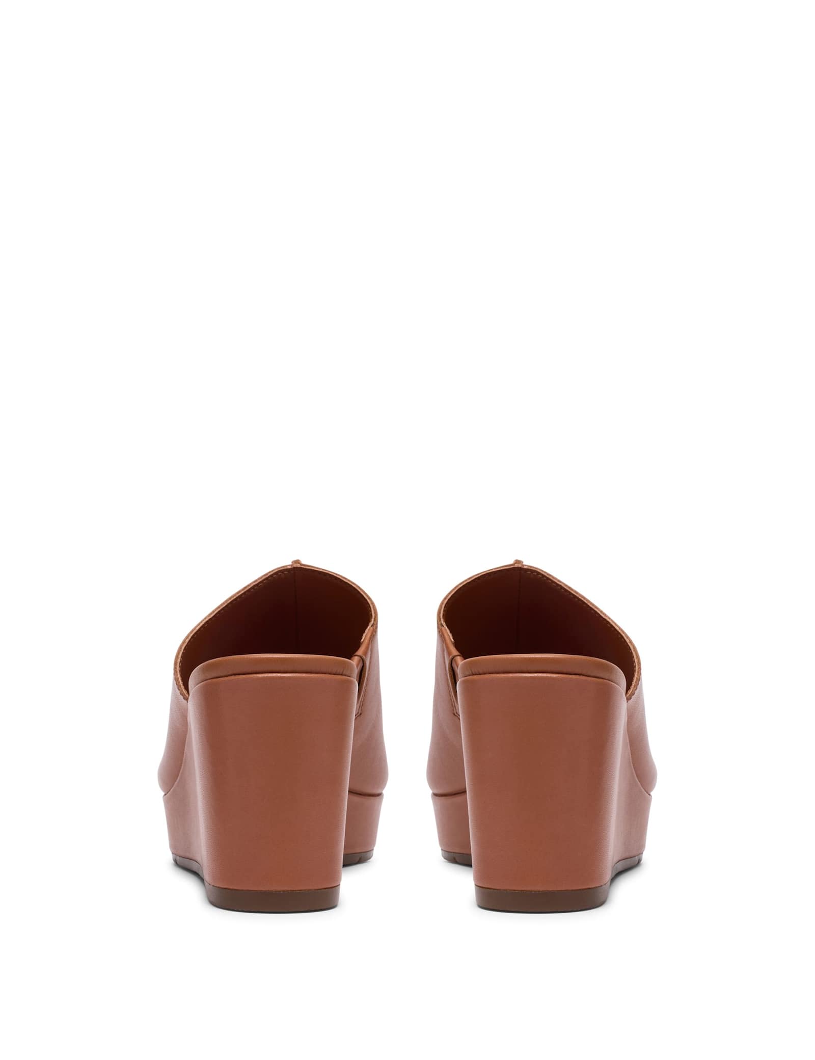 Leather Wedge Mules - image 2
