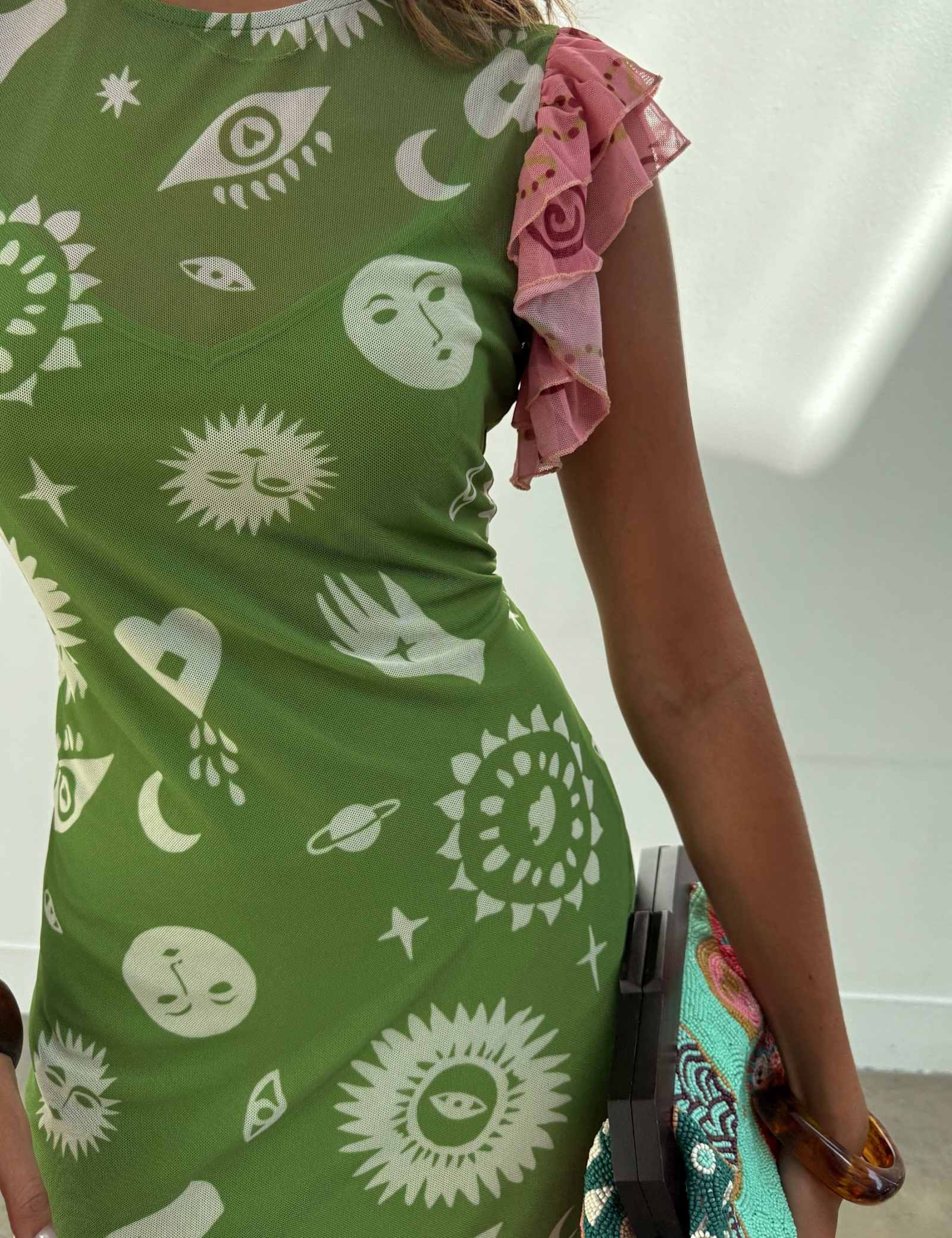 Printed Maxi Column Dress - image 2
