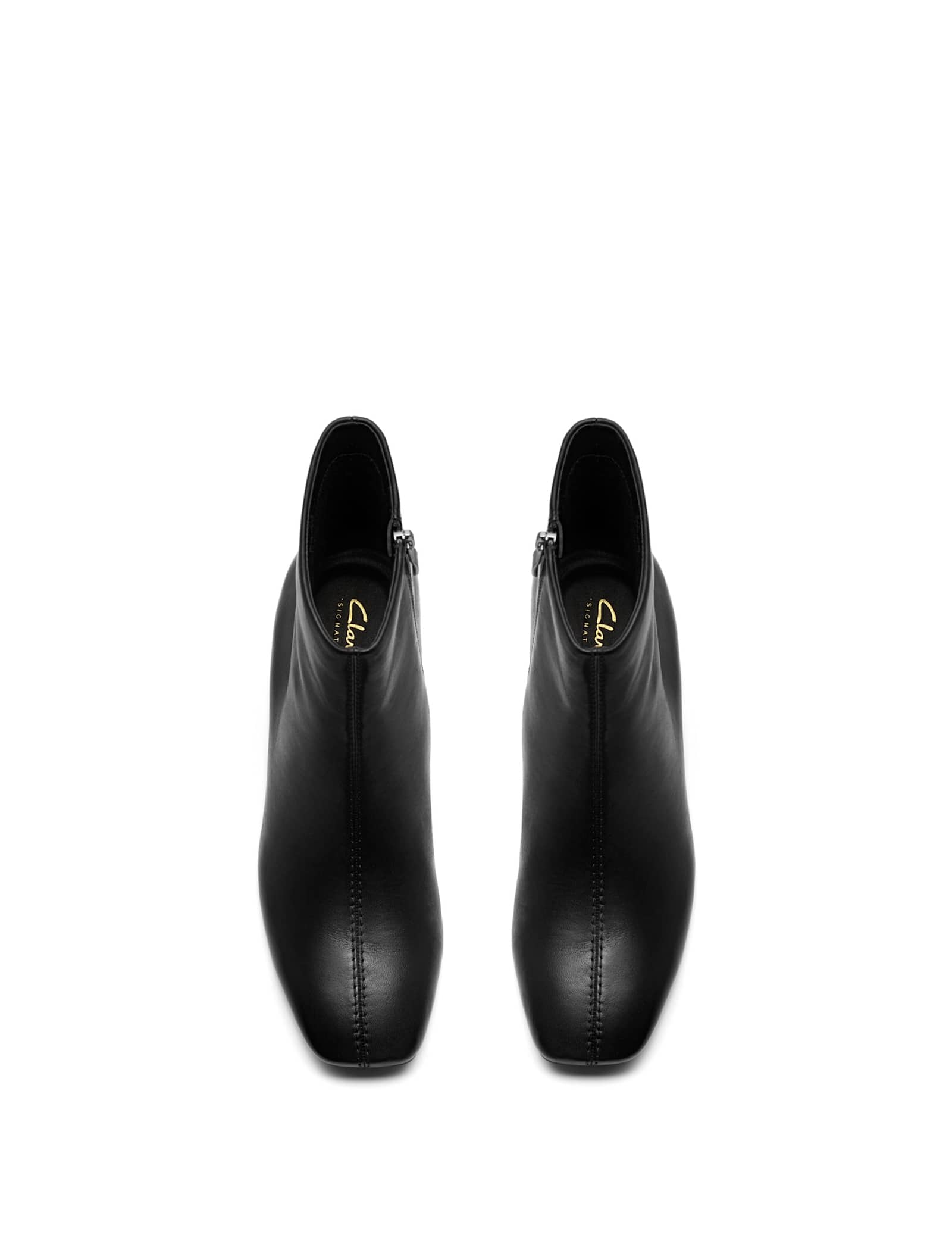 Leather Block Heel Ankle Boots - image 5