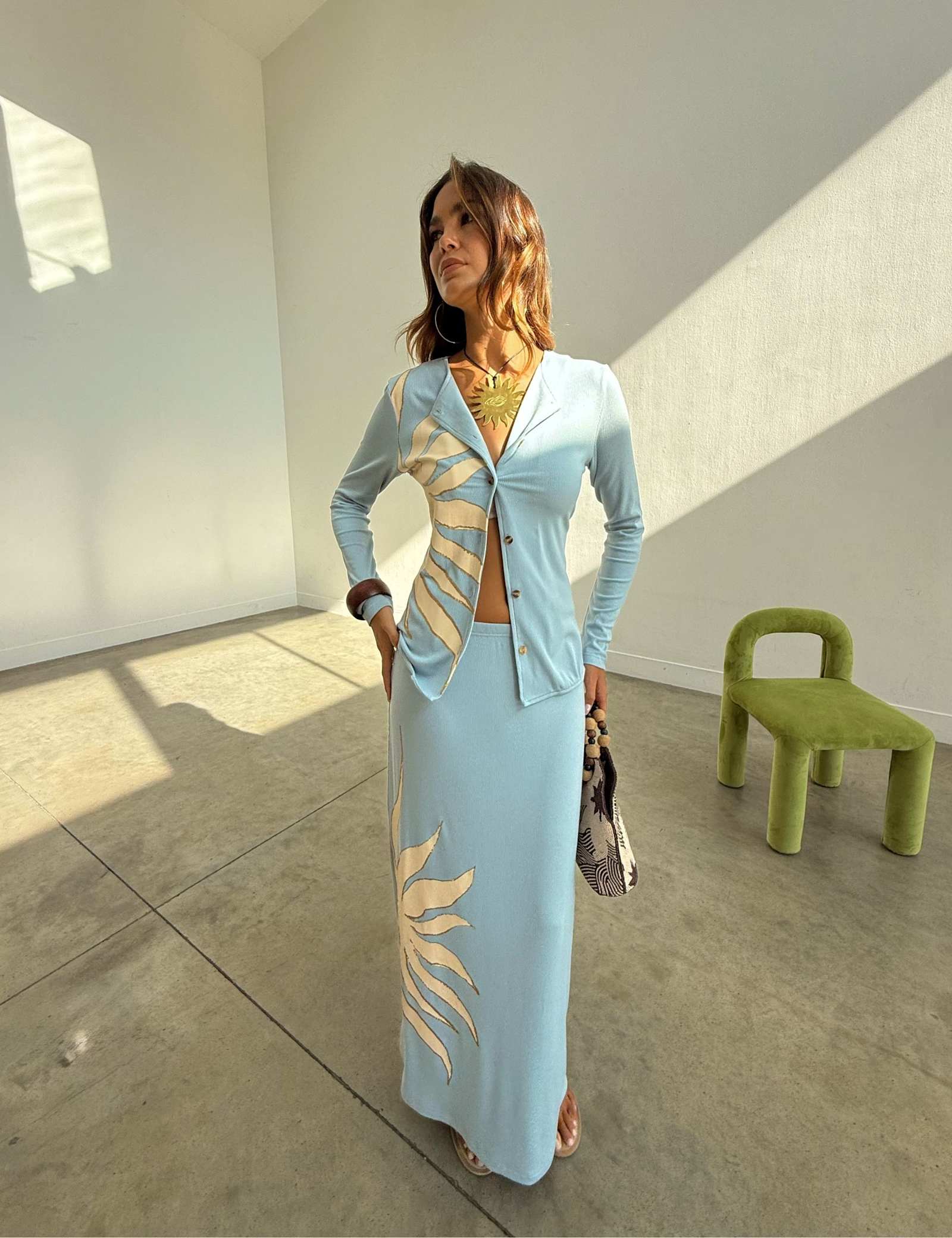 Sun Print Cardigan - image 1