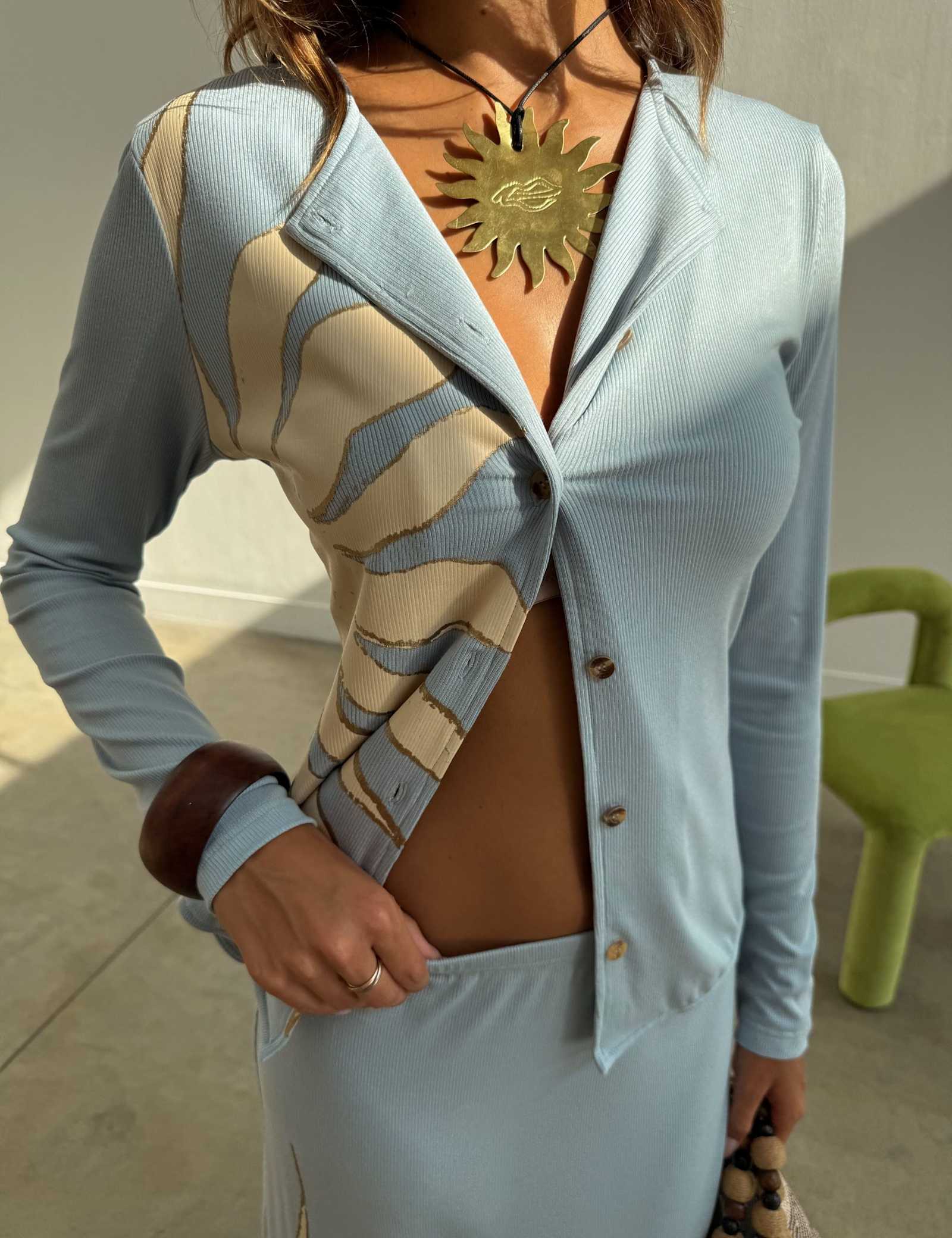Sun Print Cardigan - image 2