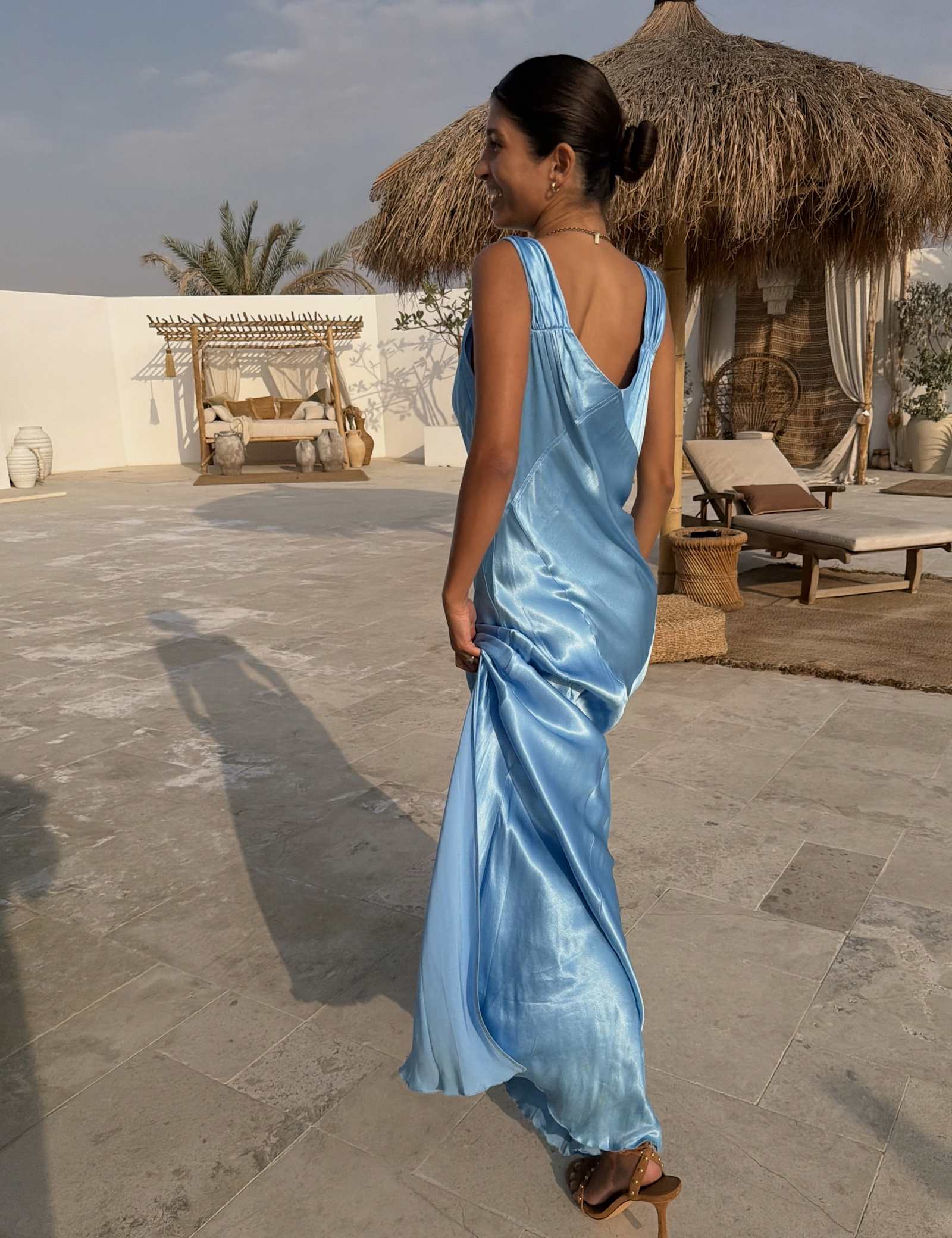 V-Neck Maxi Slip Dress - image 2