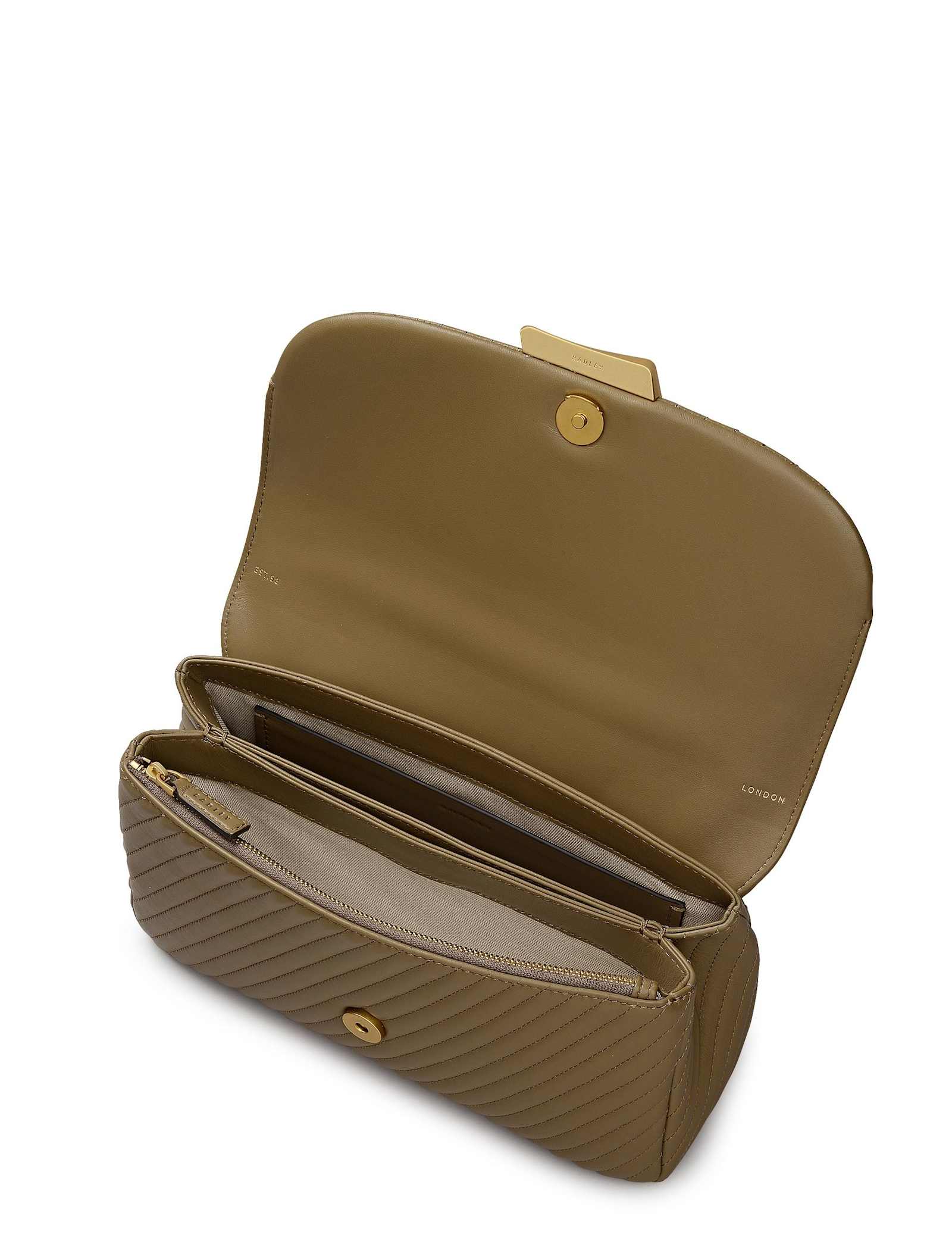 Belsize Leather Quilted Cross Body Bag - image 2