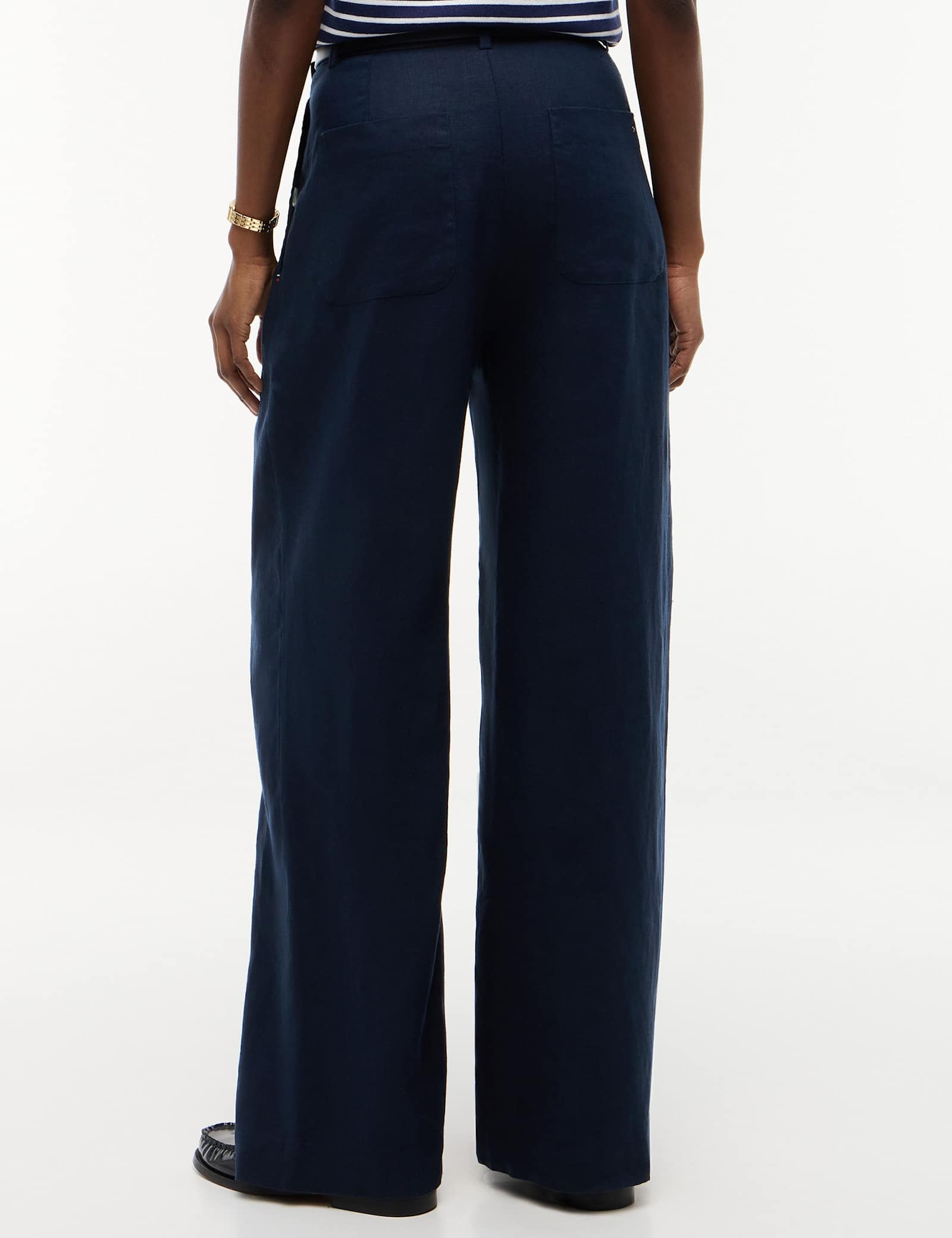 Linen Rich Tailored Wide Leg Trousers - image 3