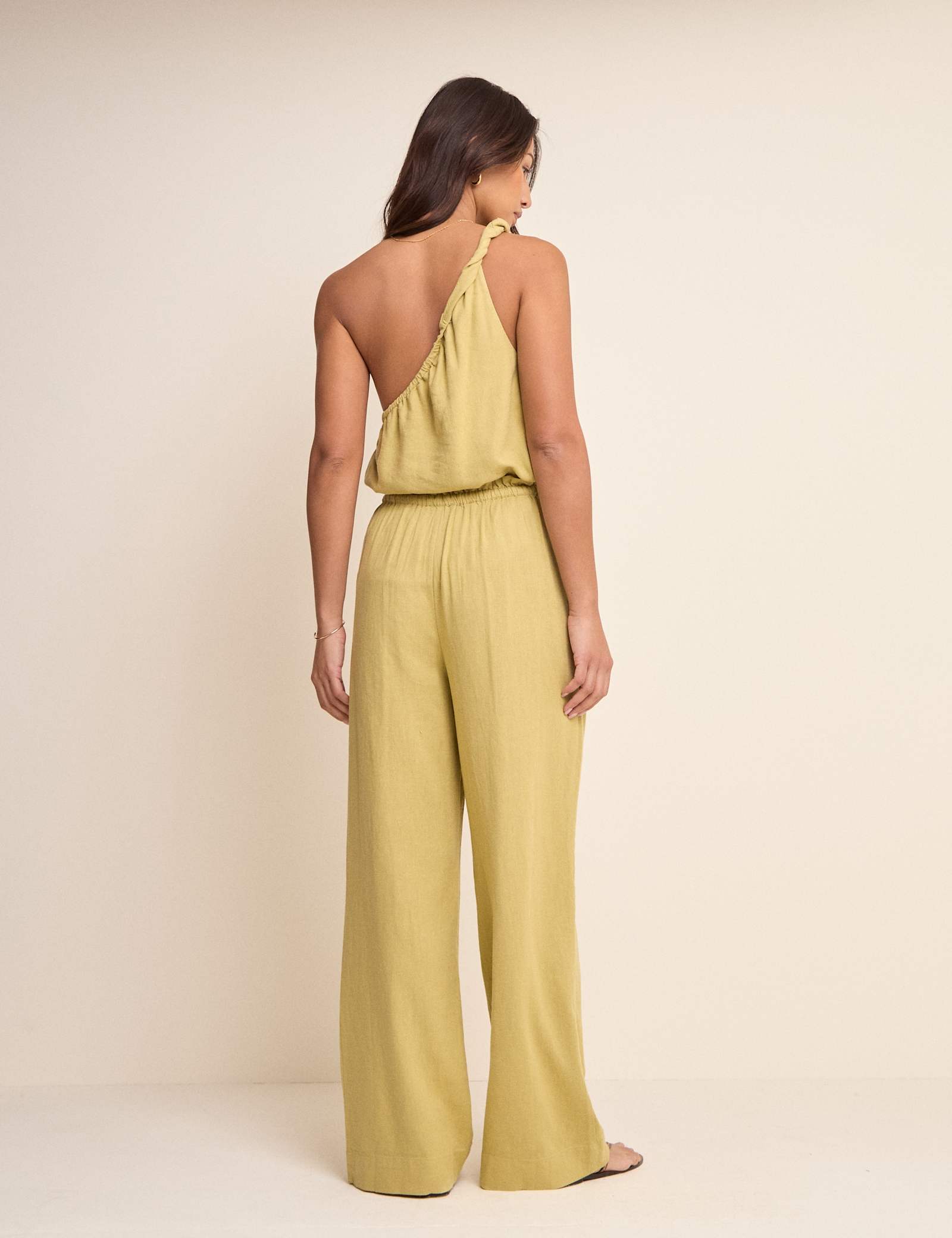 Linen Rich Paperbag Straight Leg Trousers - image 4
